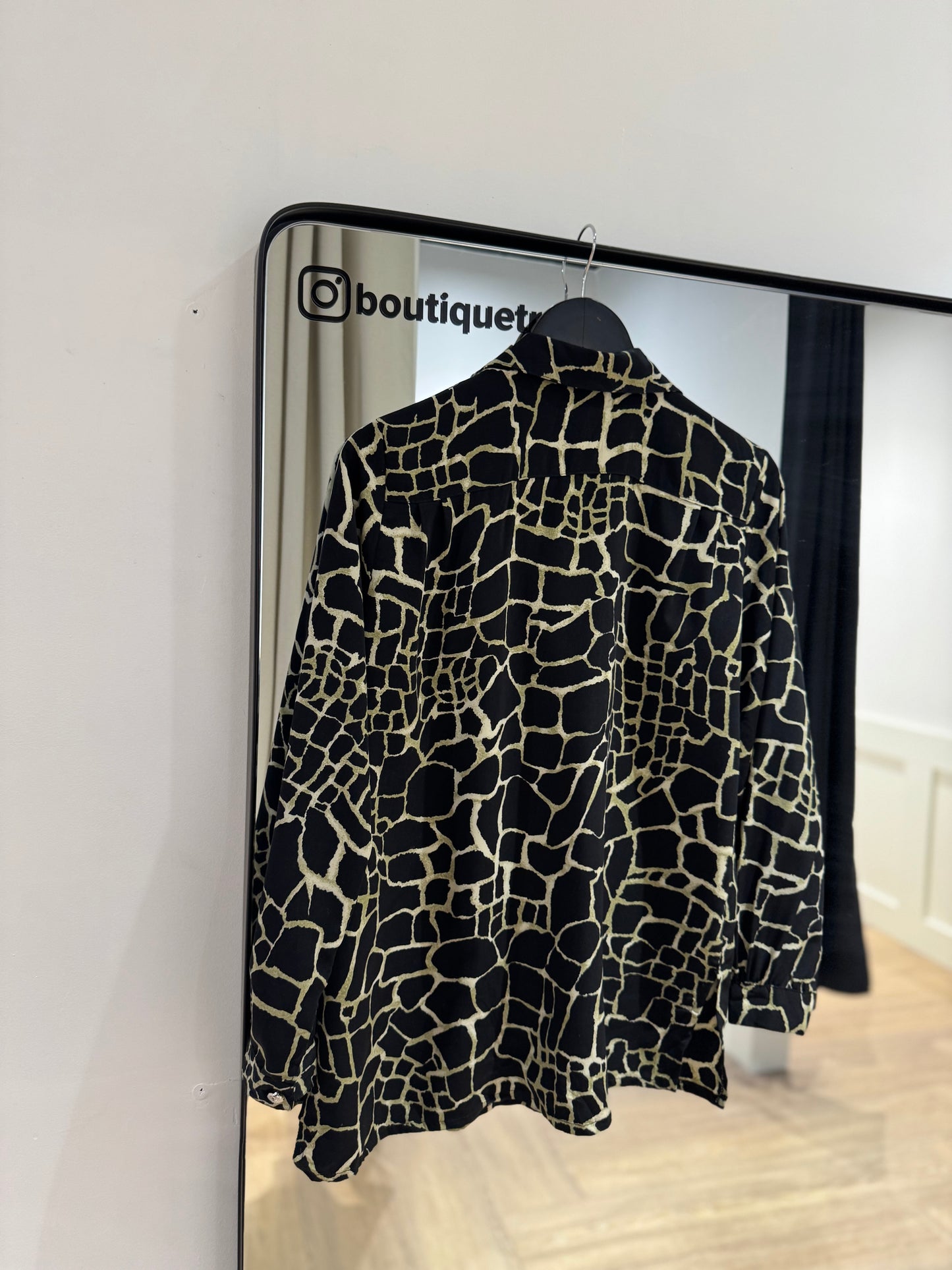 Blouse vintage à motifs XL