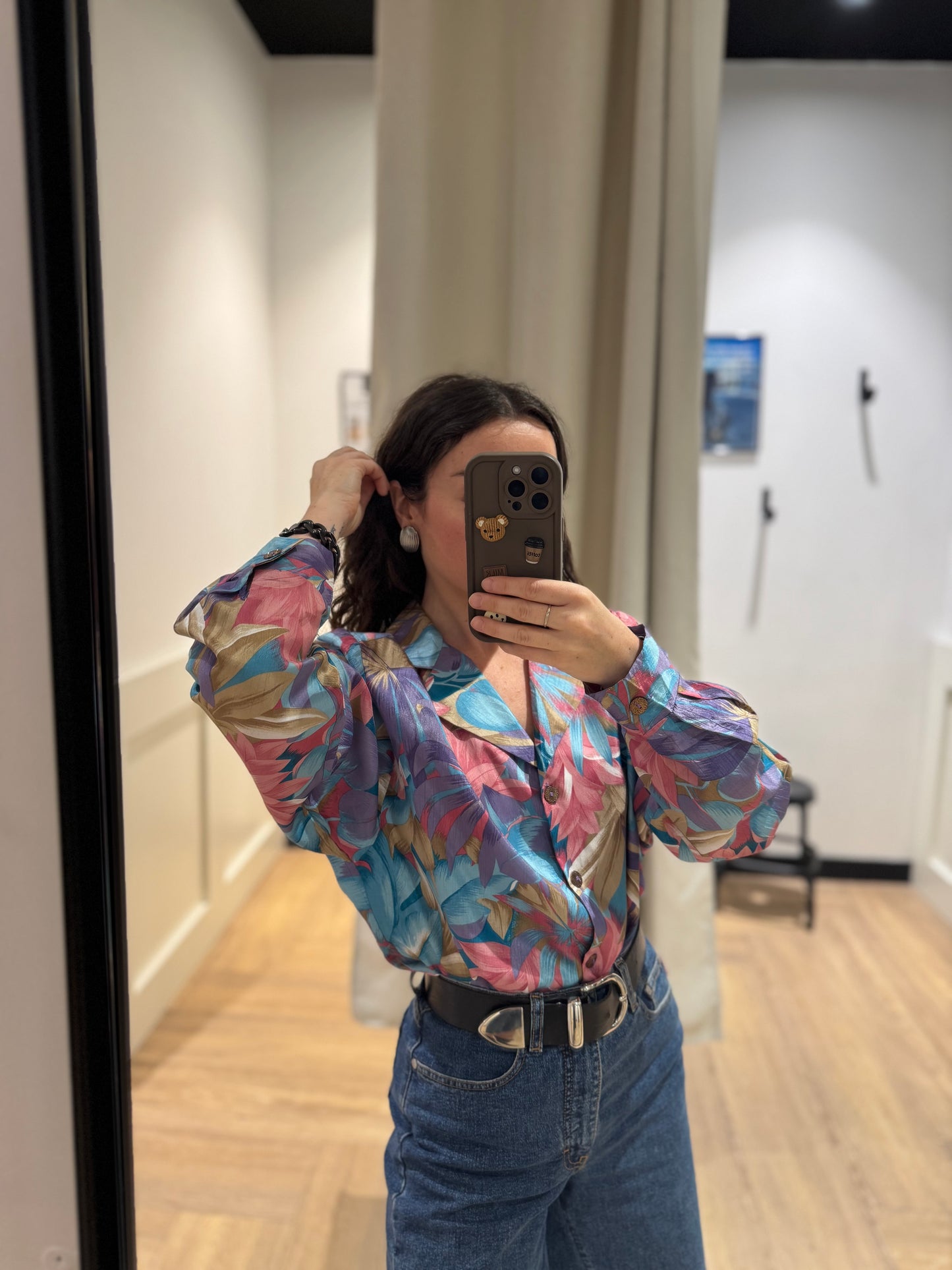 Blouse à fleurs L