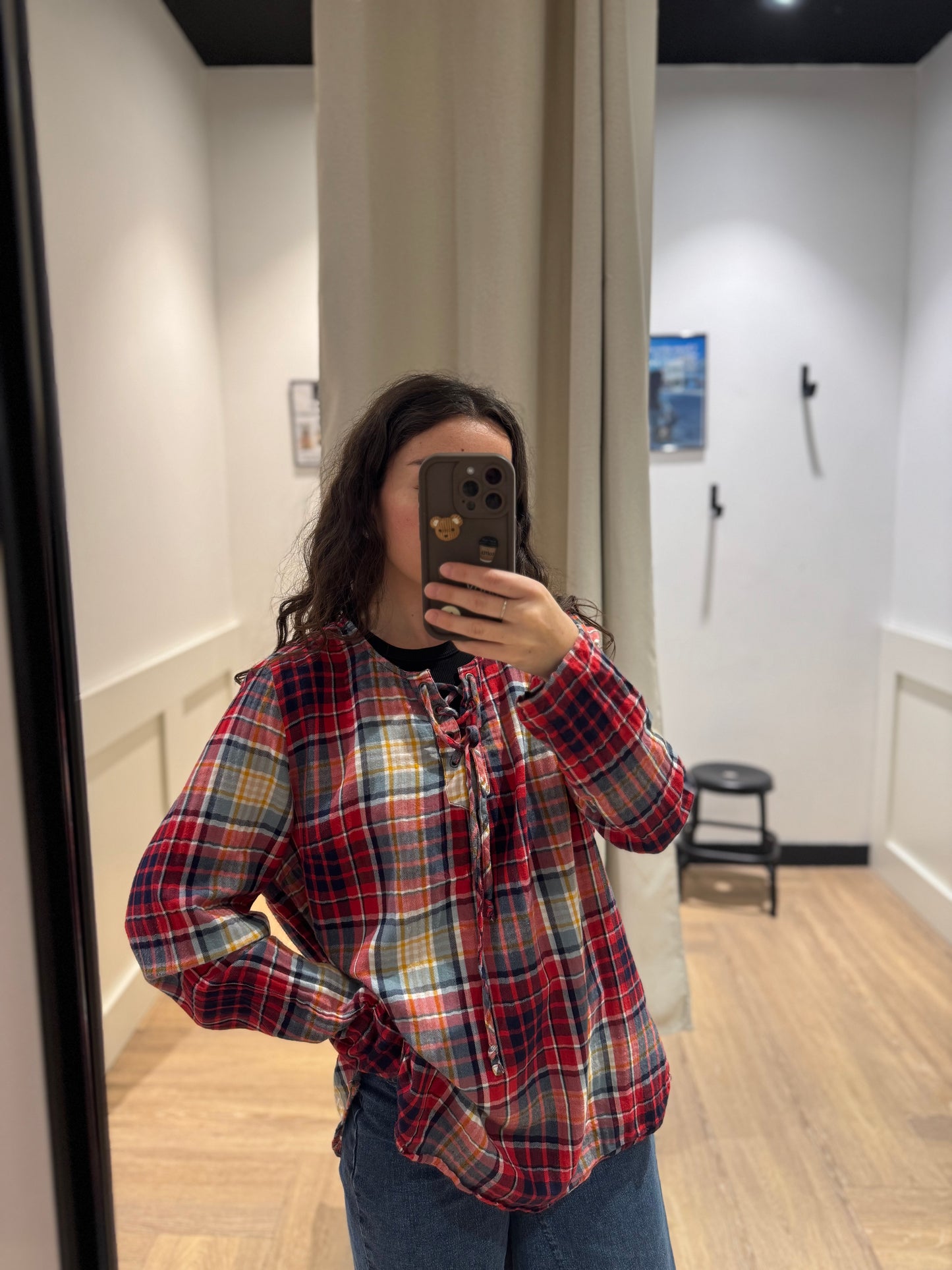 Blouse à carreaux L