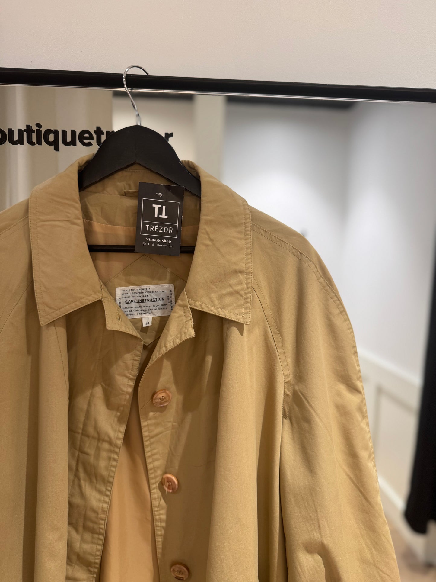 Imper vintage beige L