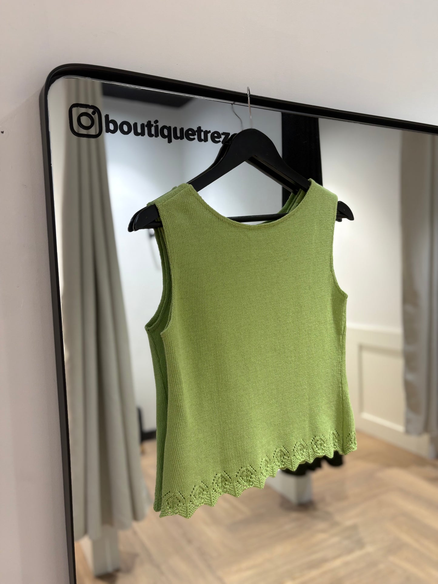 Top débardeur vert M