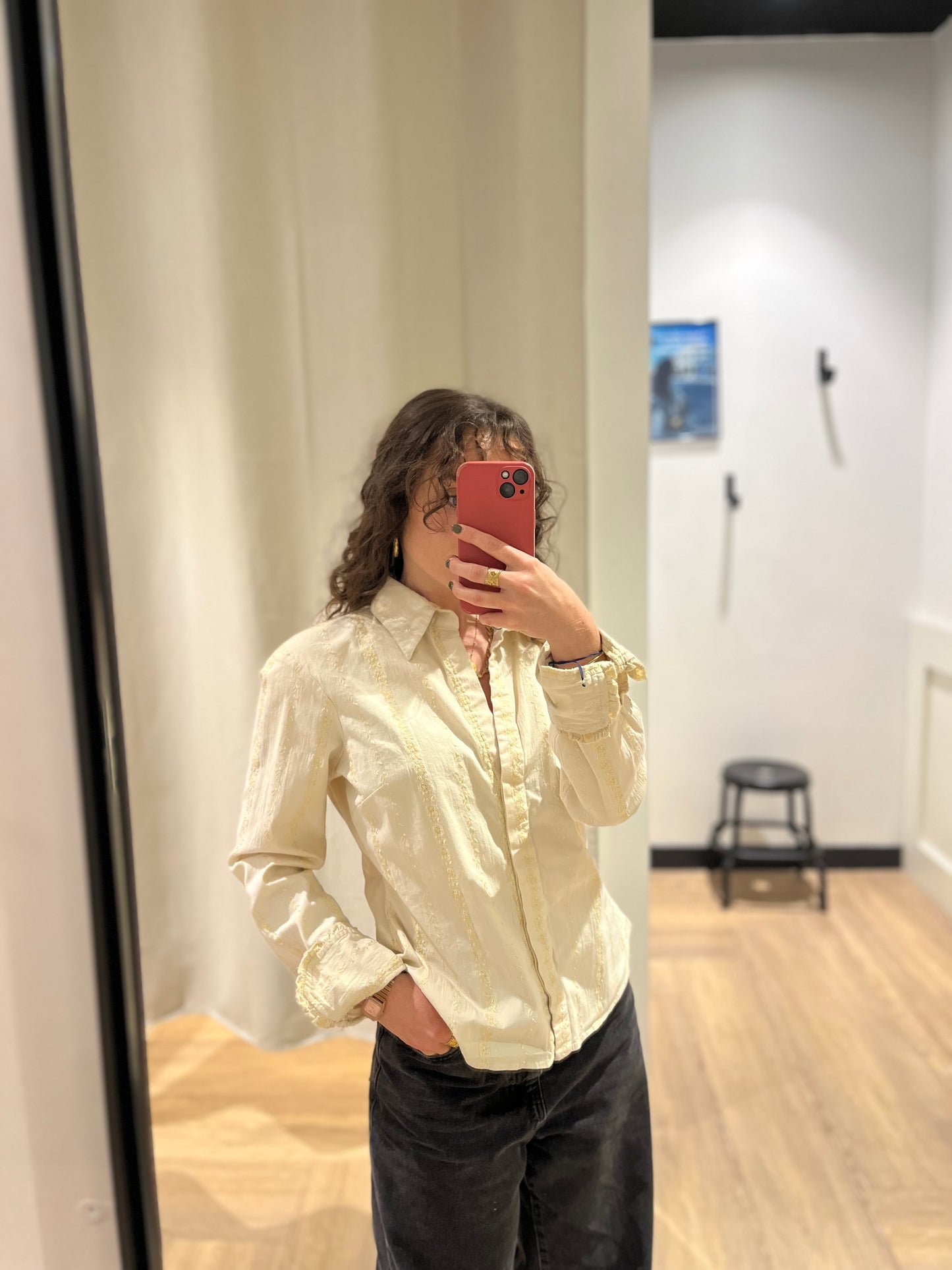 Blouse brodée L