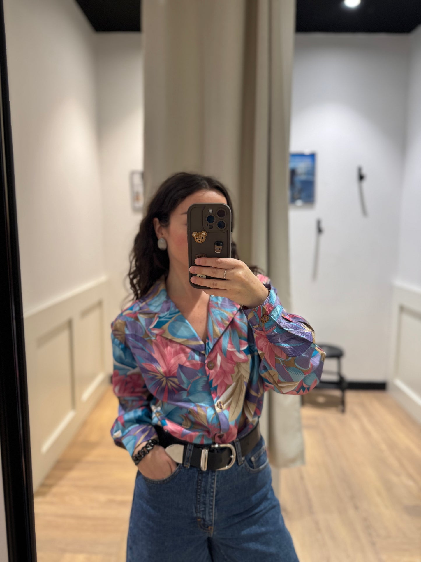 Blouse à fleurs L