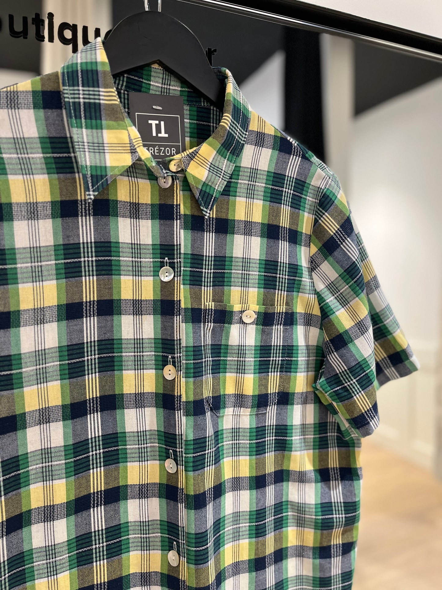 Chemise à carreaux M