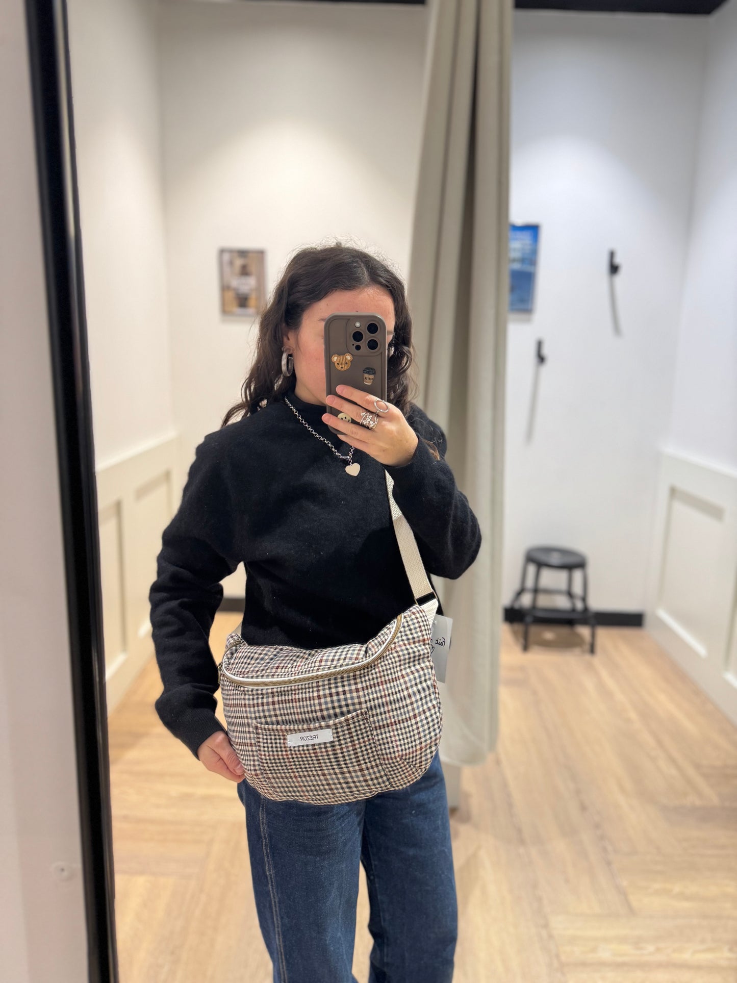 Sac banane grand modèle upcyclé fait main