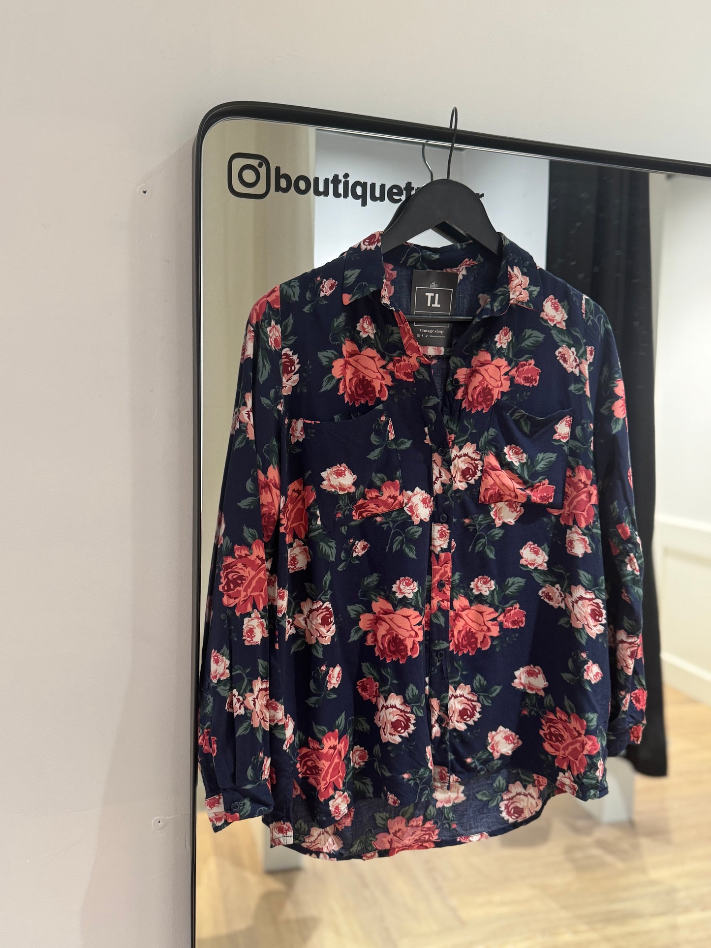 Blouse à fleurs XL