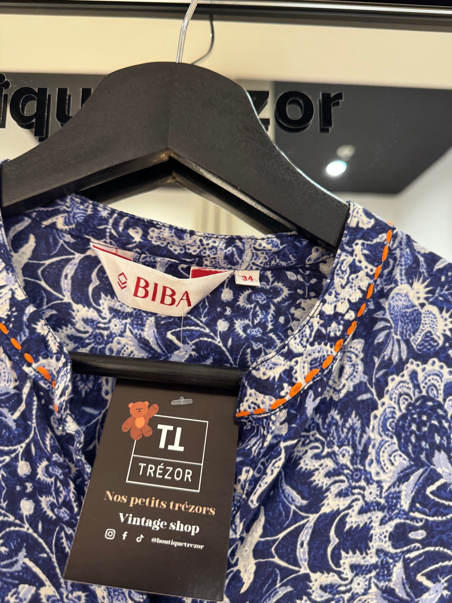 Robe longue à motifs XS