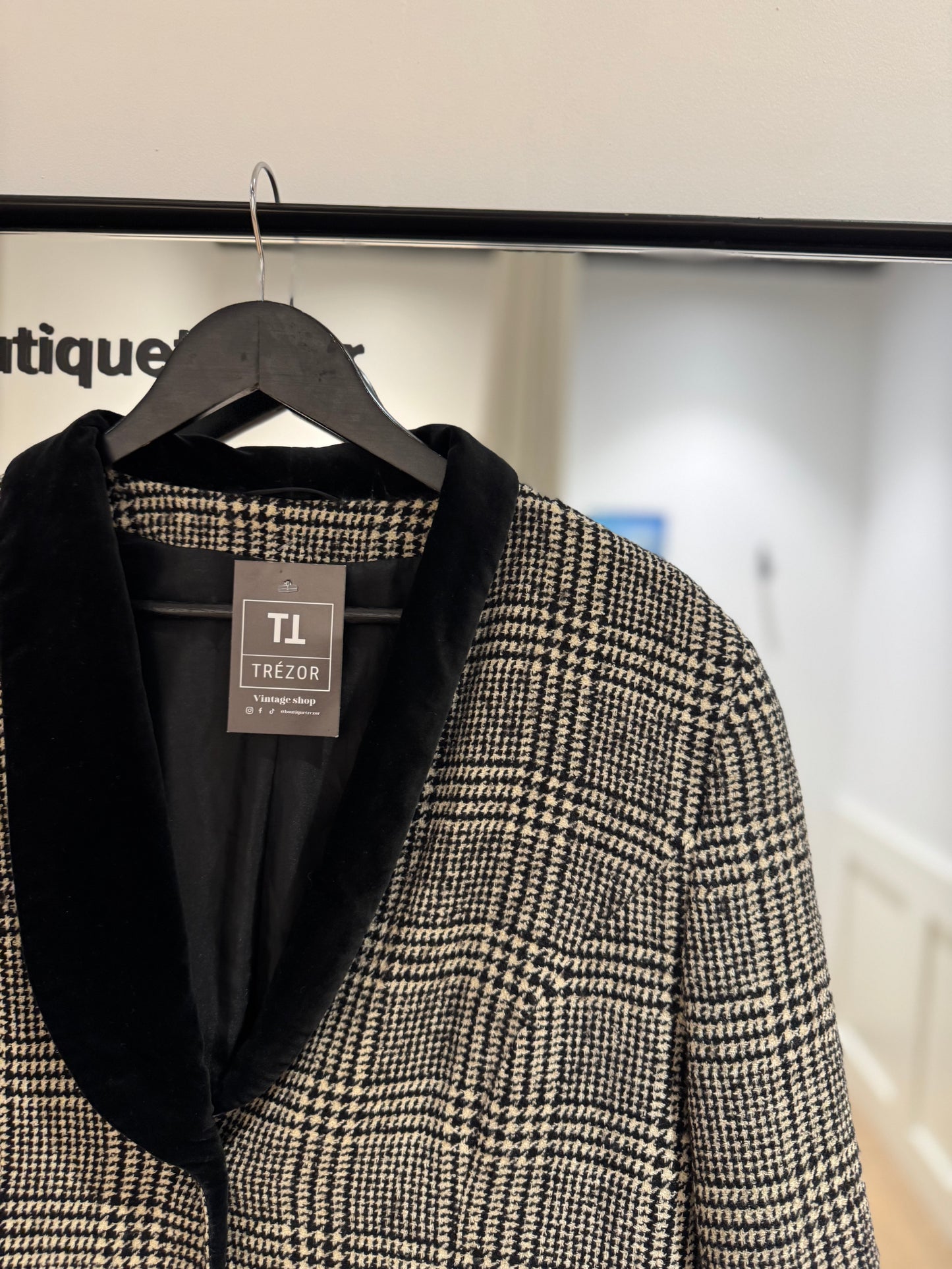 Blazer à carreaux M/L