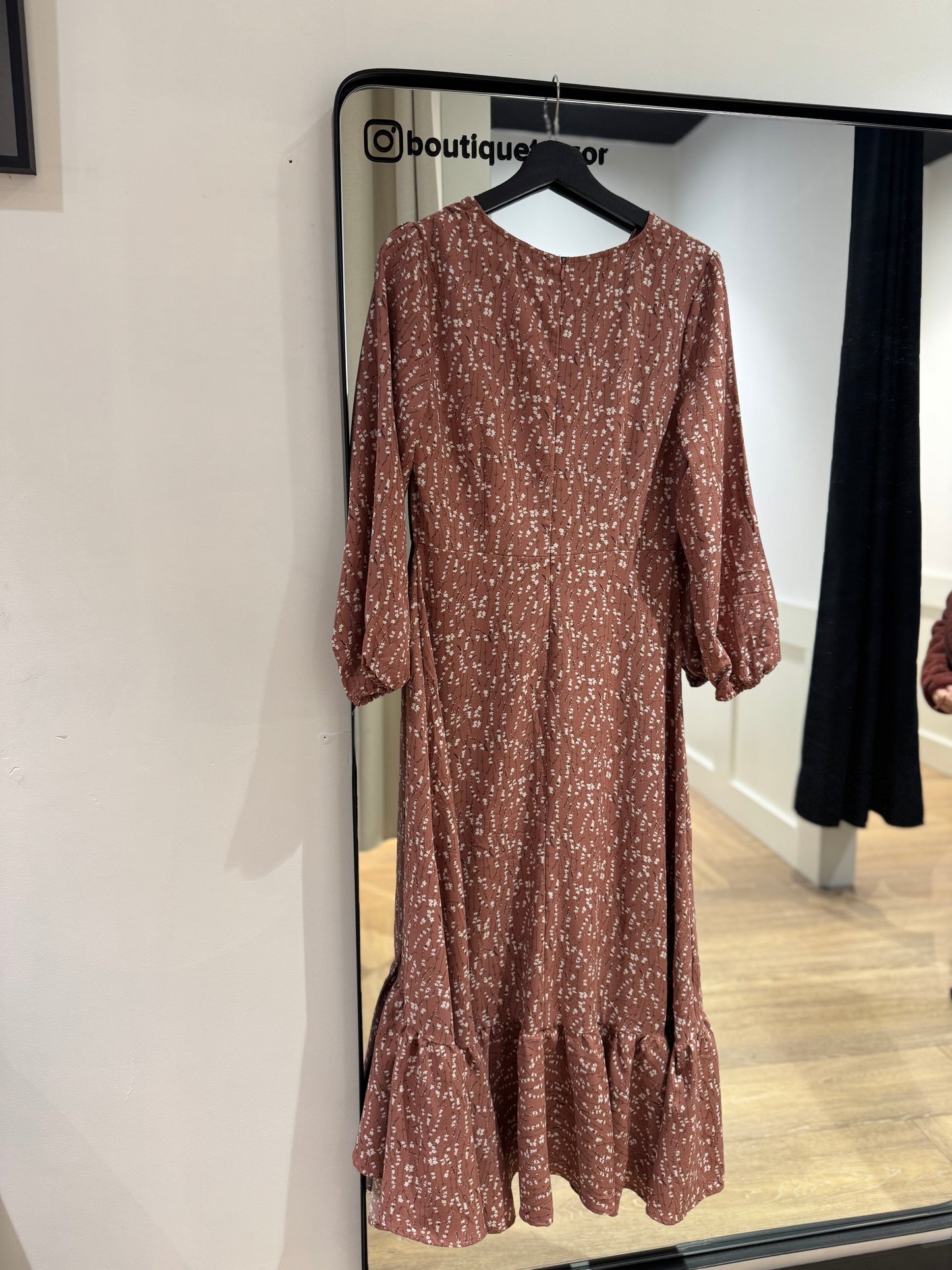 Robe longue à motifs M
