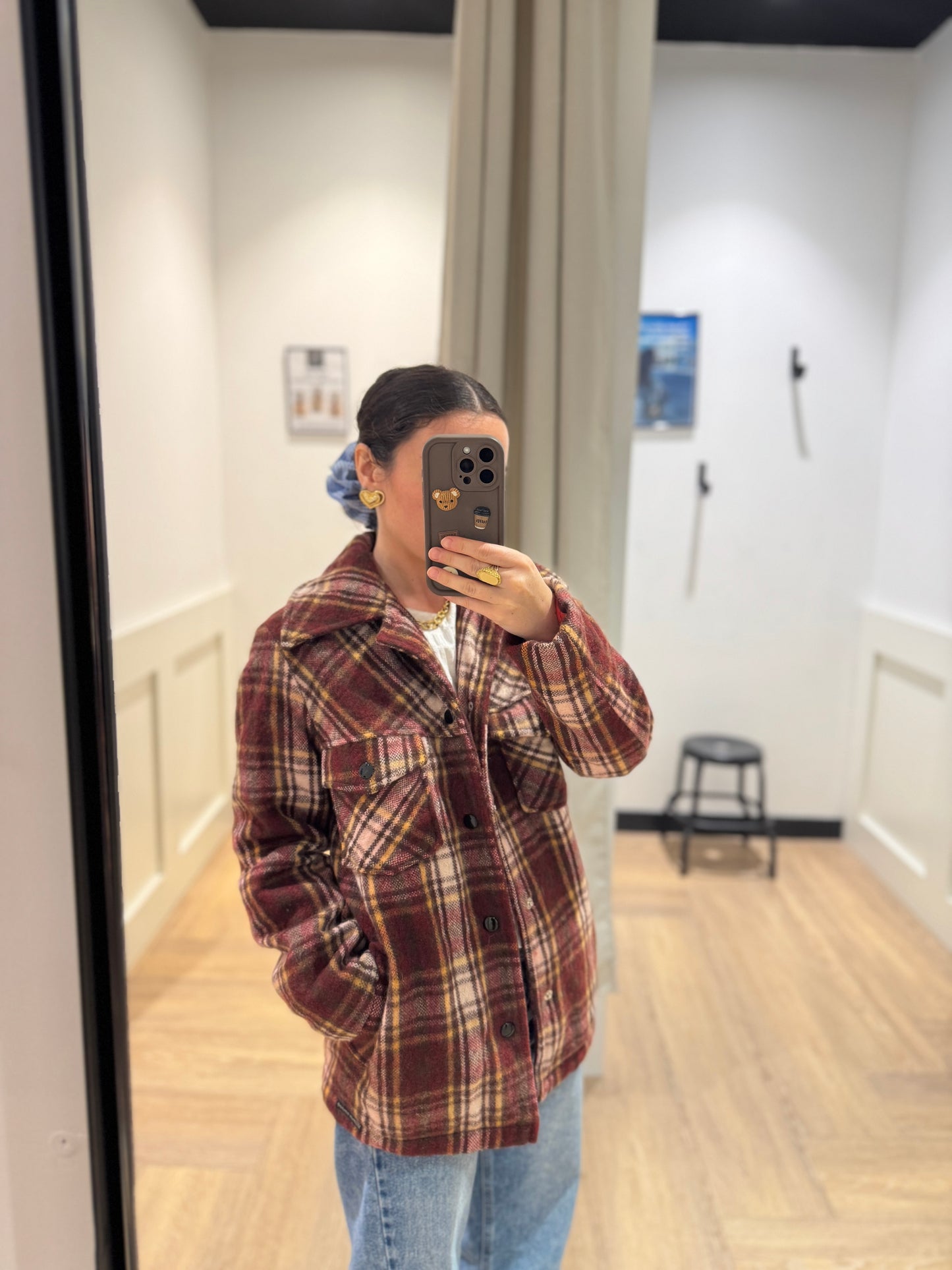 Veste à carreaux S