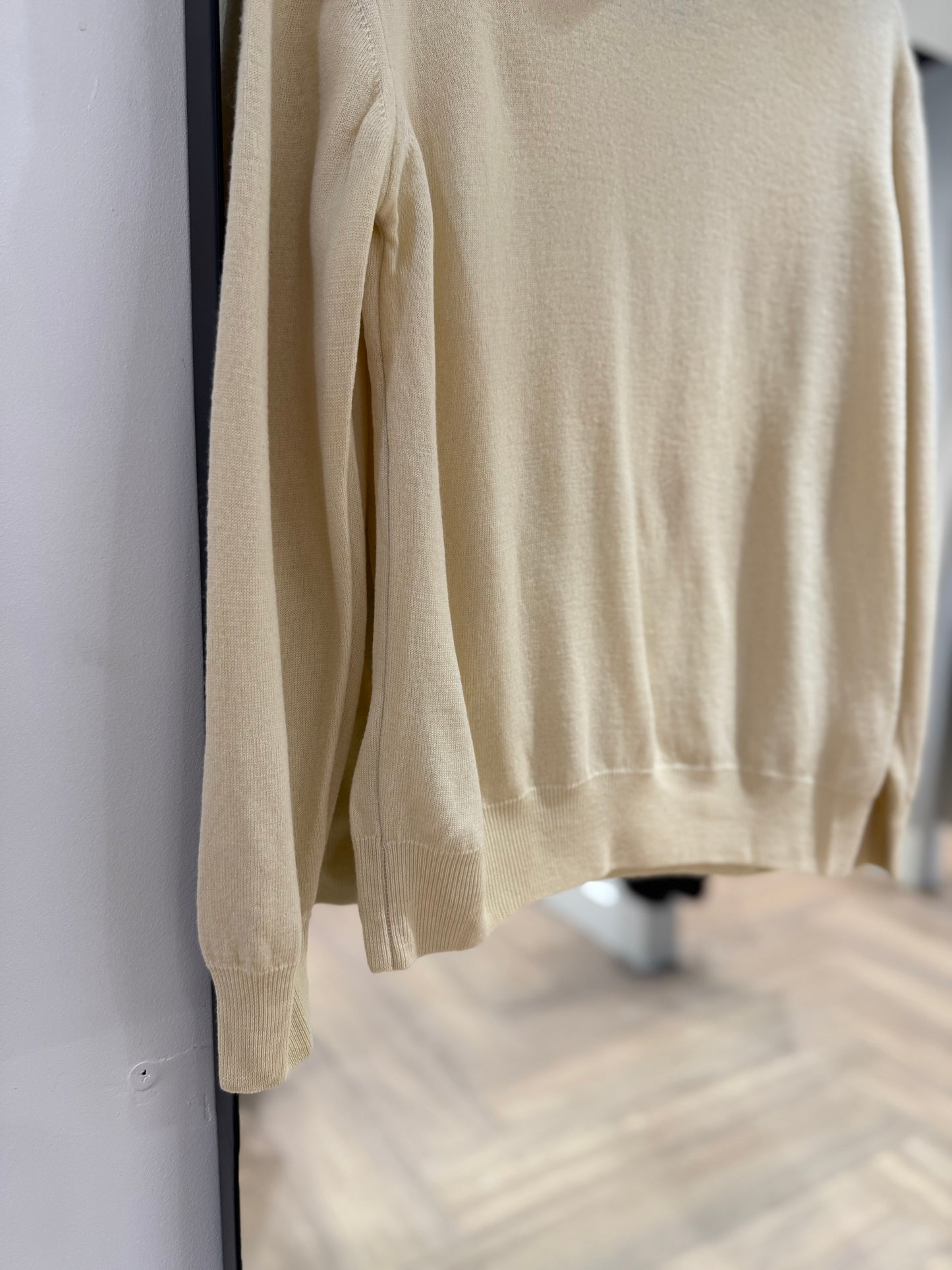 Pull col roulé vintage en laine S/M