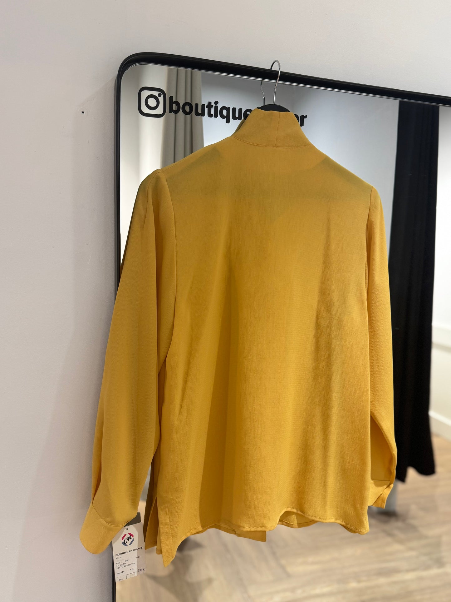 Blouse vintage jaune XXL