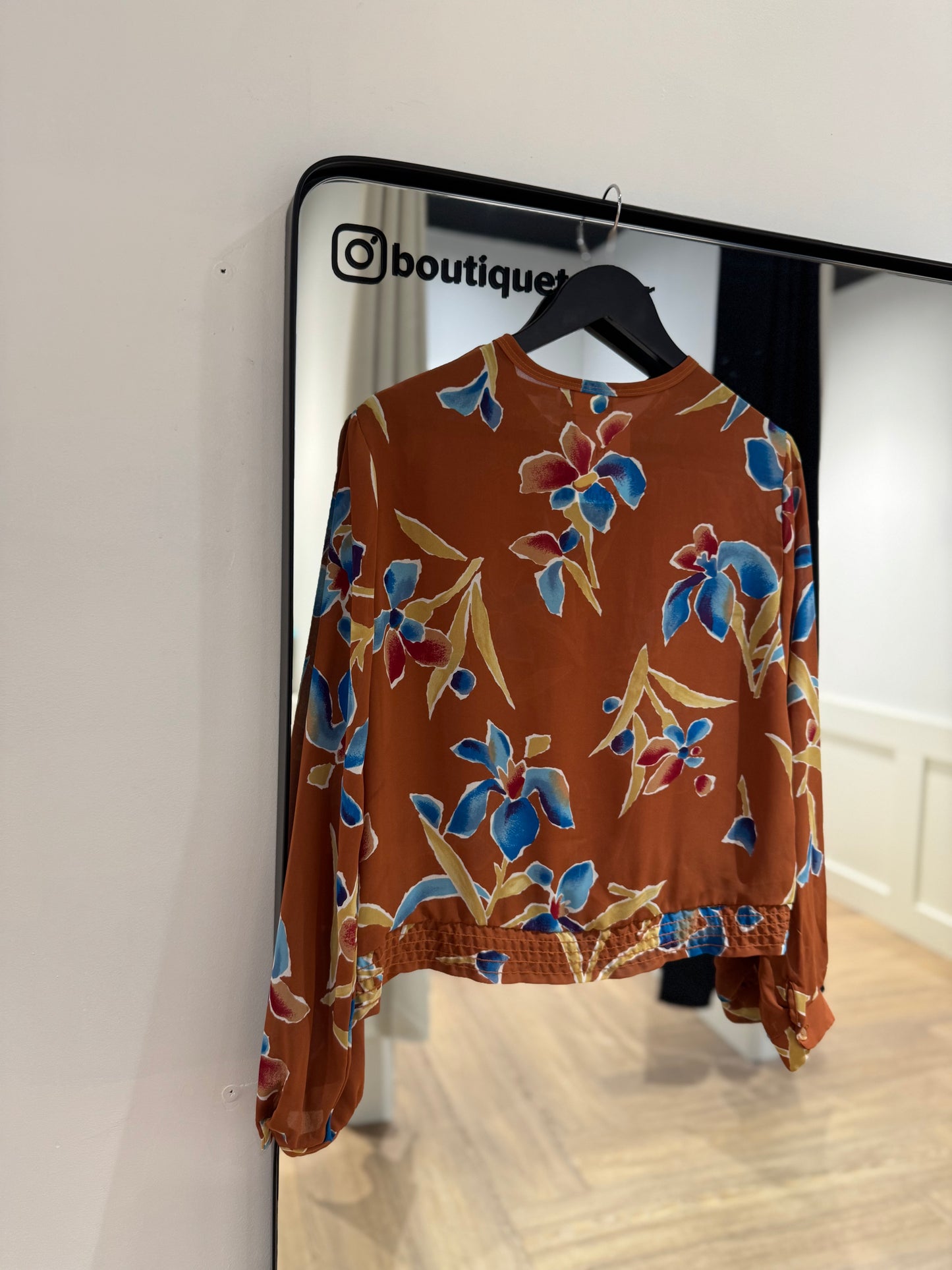 Blouse fluide à fleurs M