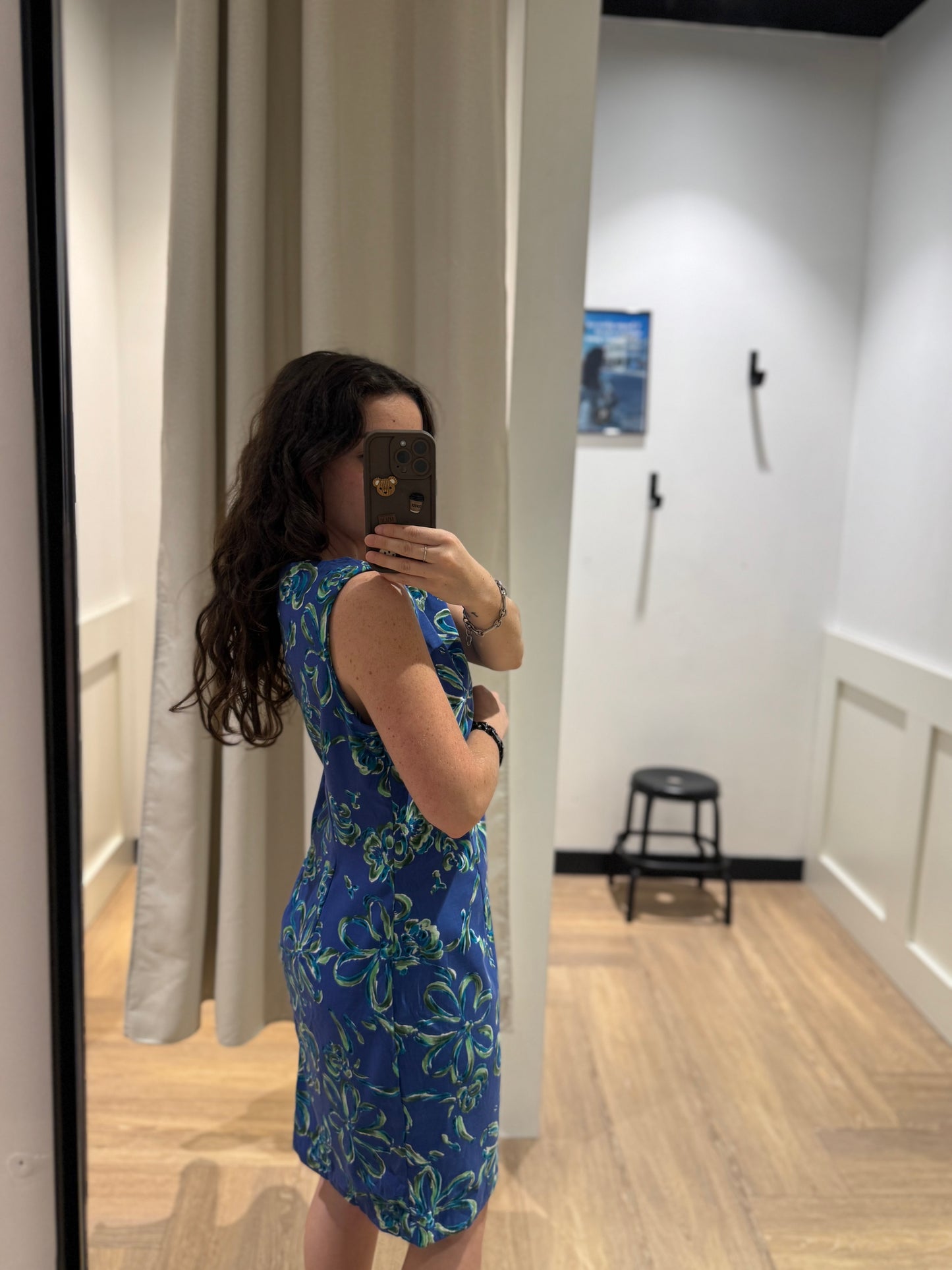 Robe courte à fleurs M