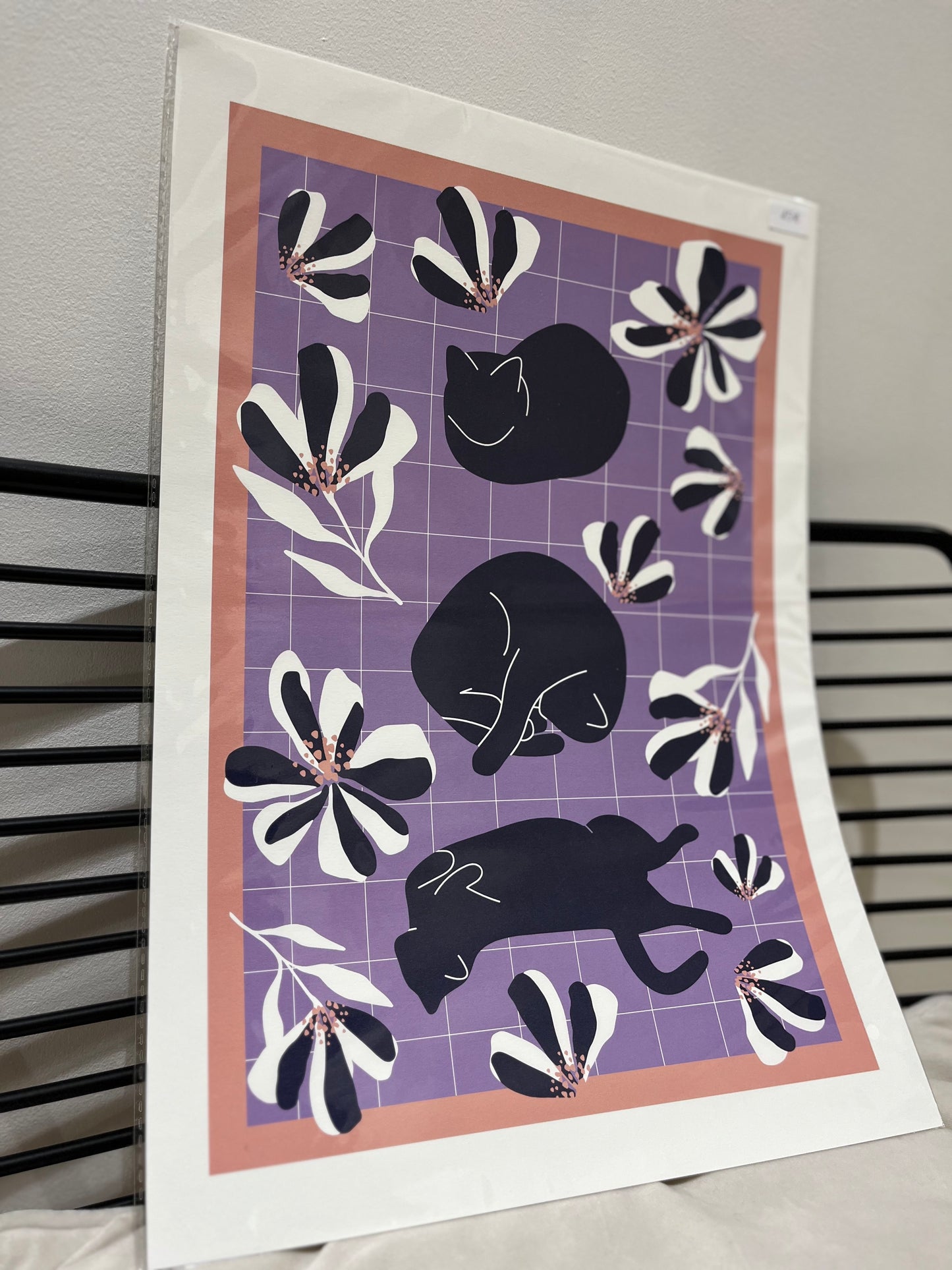 Affiche illustration A3 de l’Atelier ChatMallow