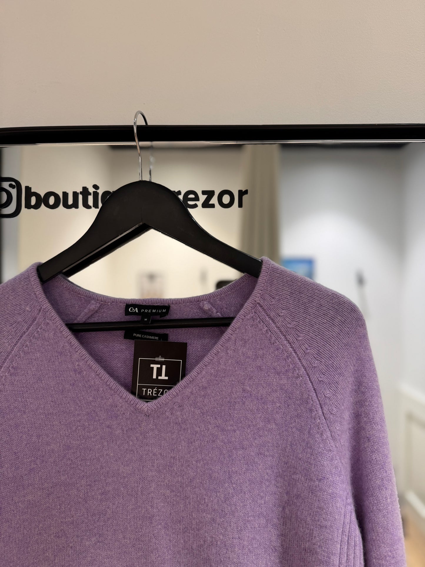 Pull en cachemire col V M