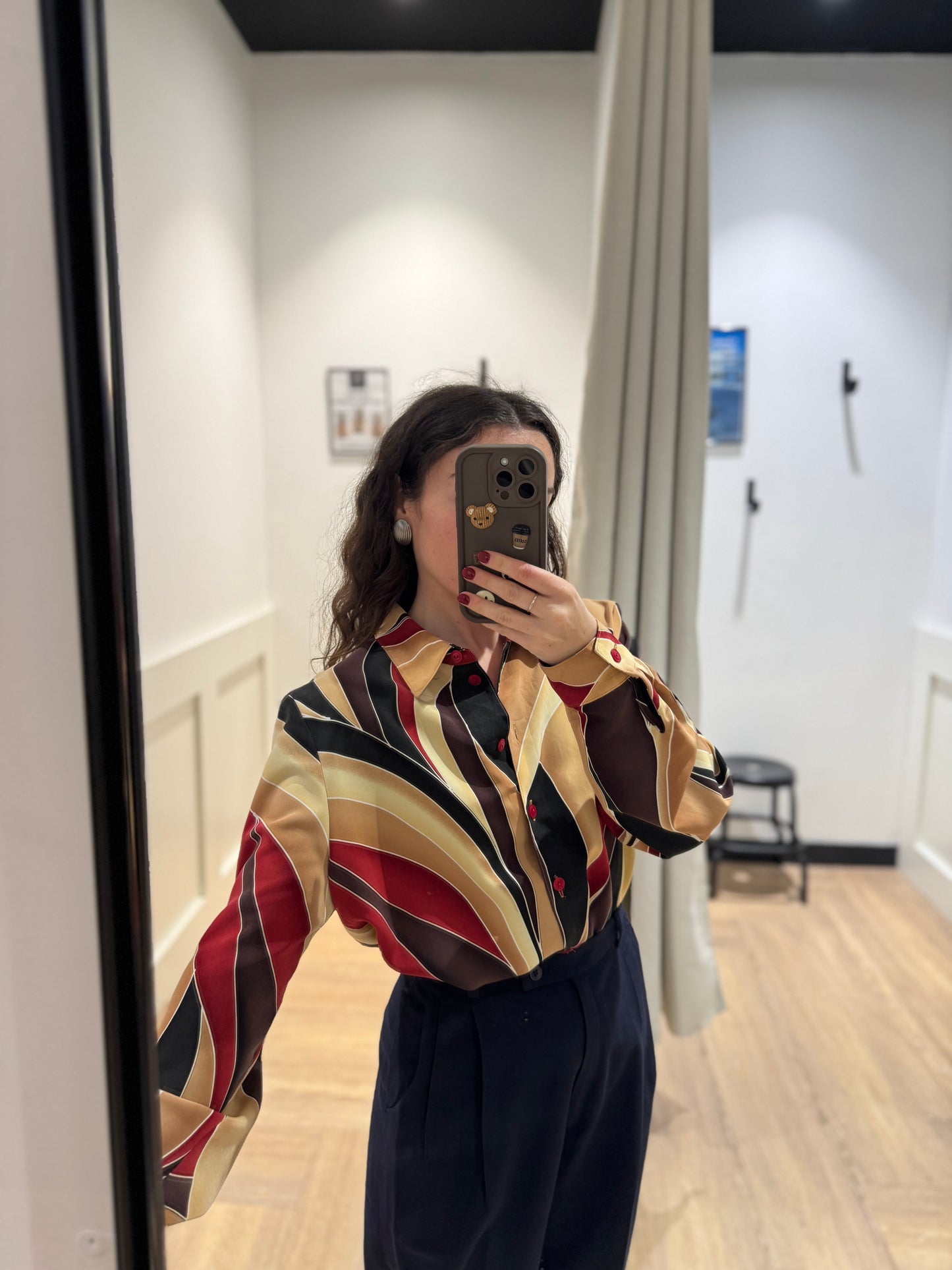 Blouse vintage à motifs L