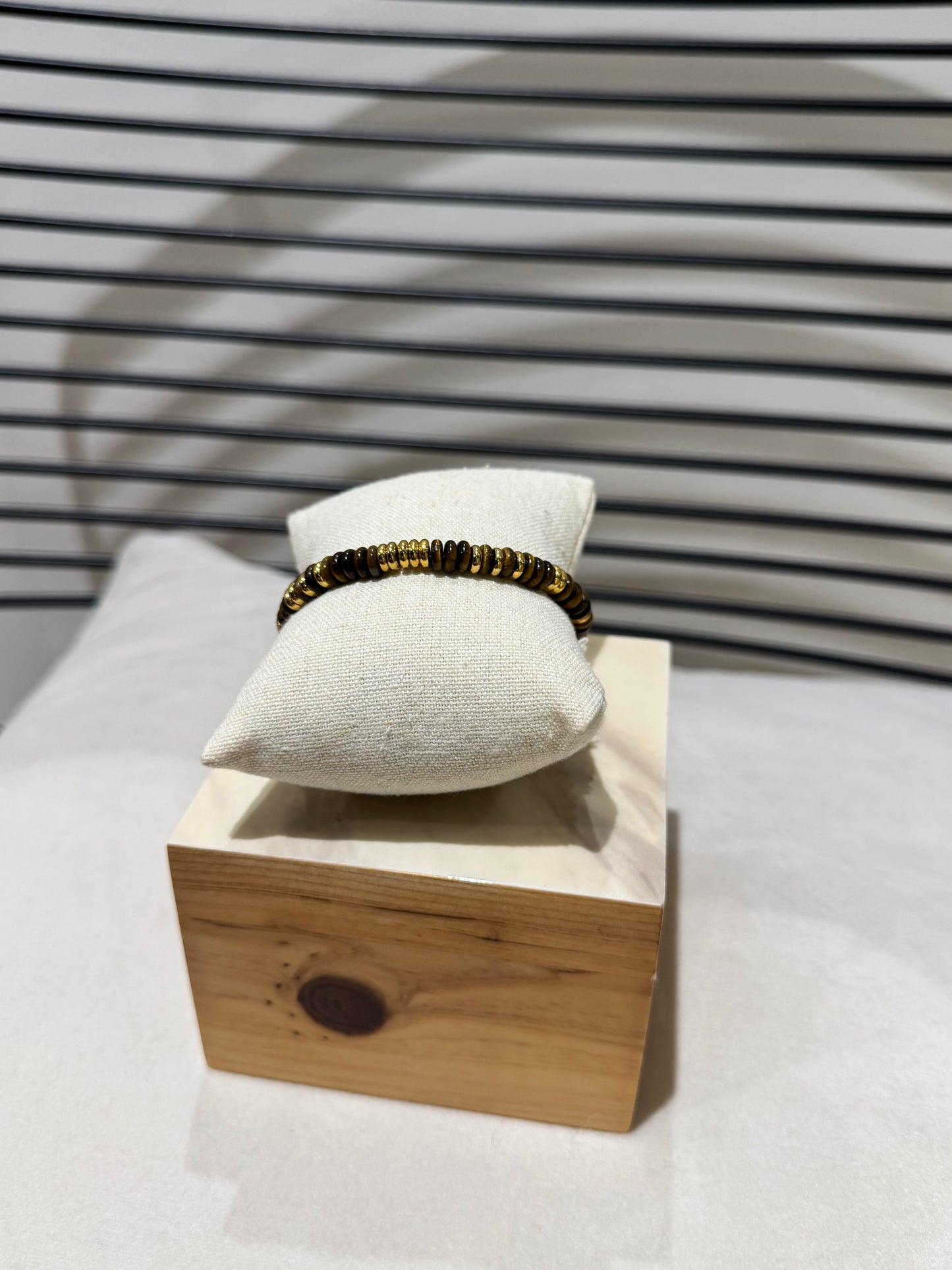 Bracelet à perles marrons