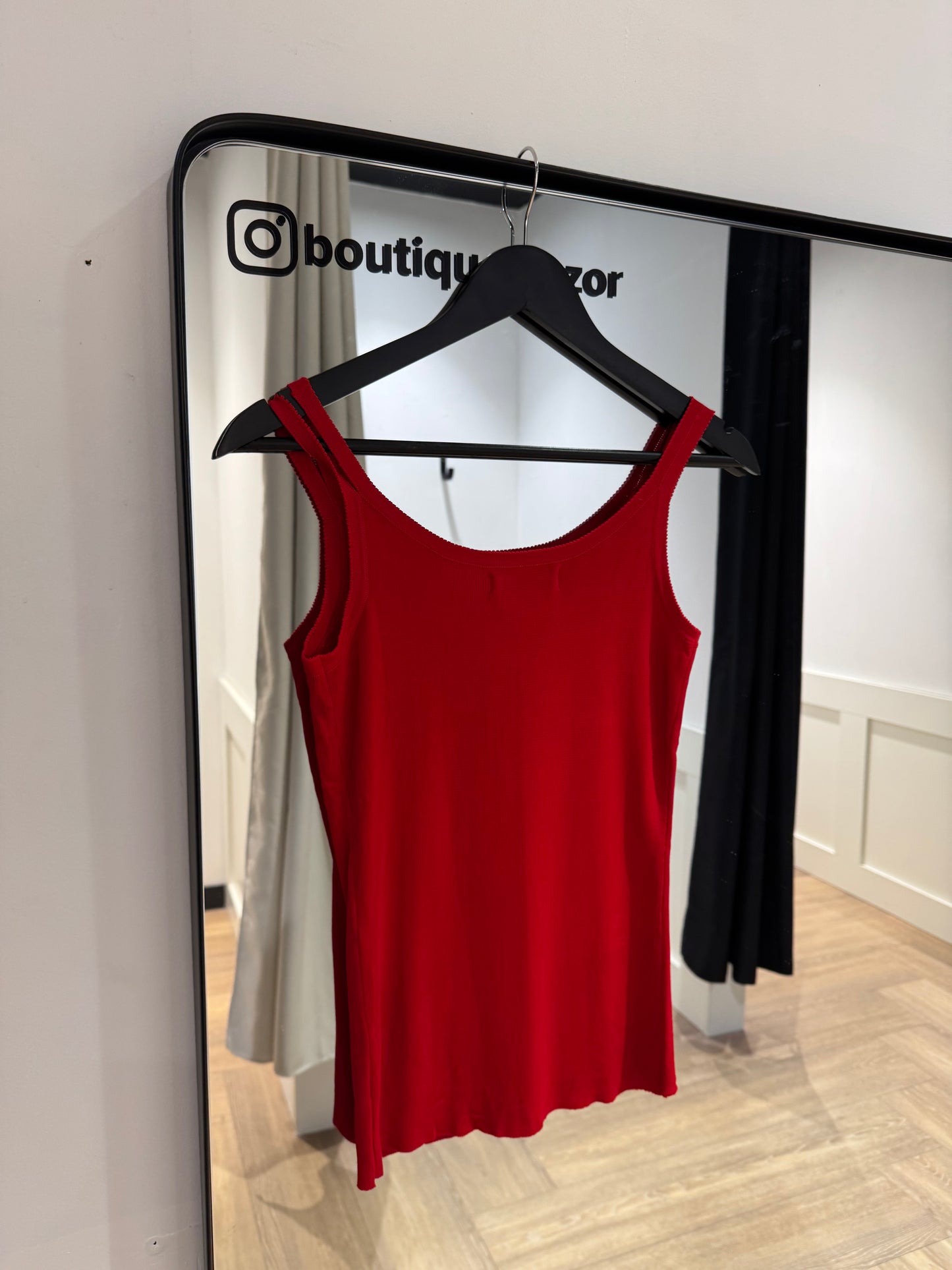 Top débardeur vintage à perles M