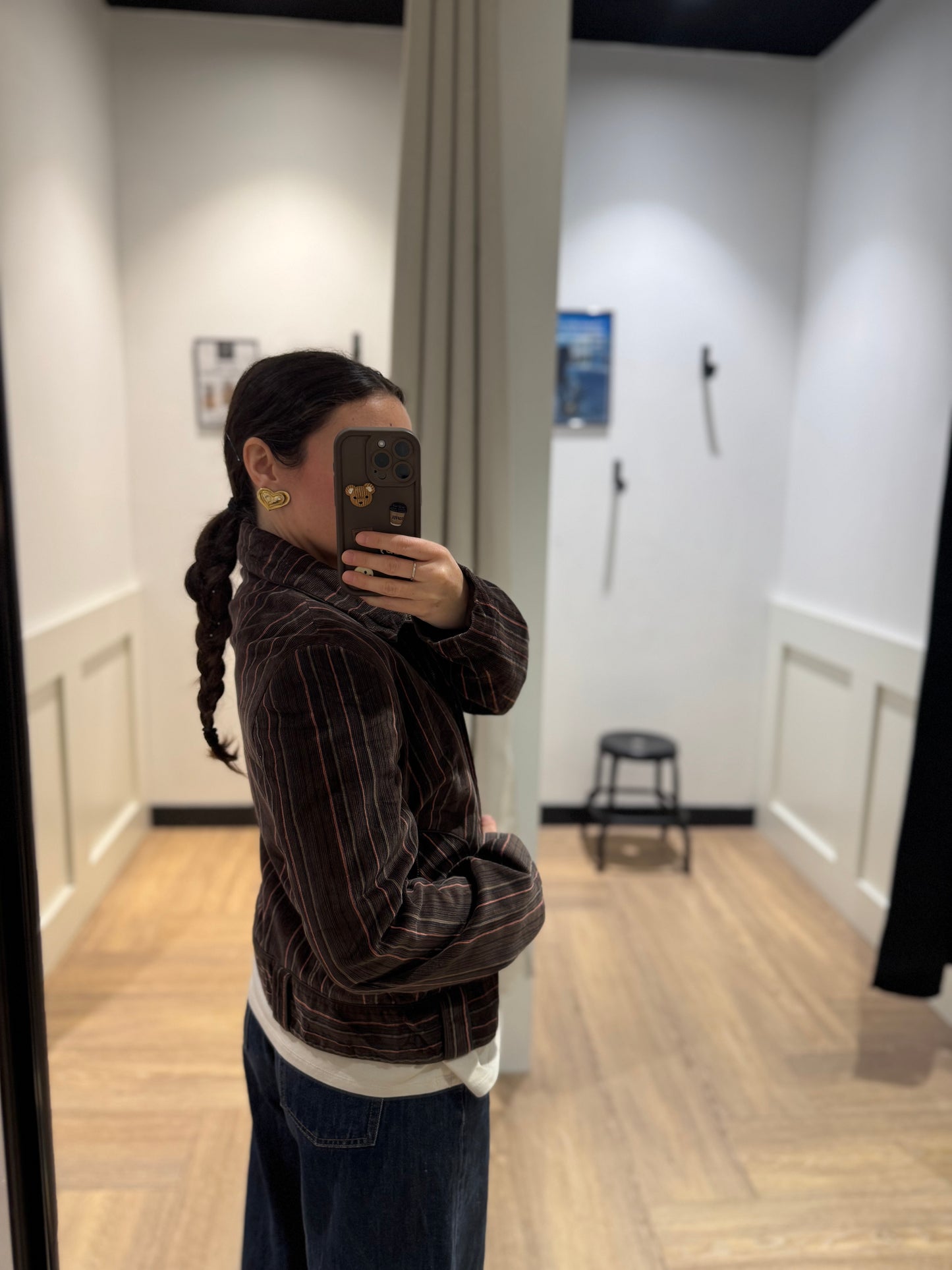 Veste en velours à rayures XS