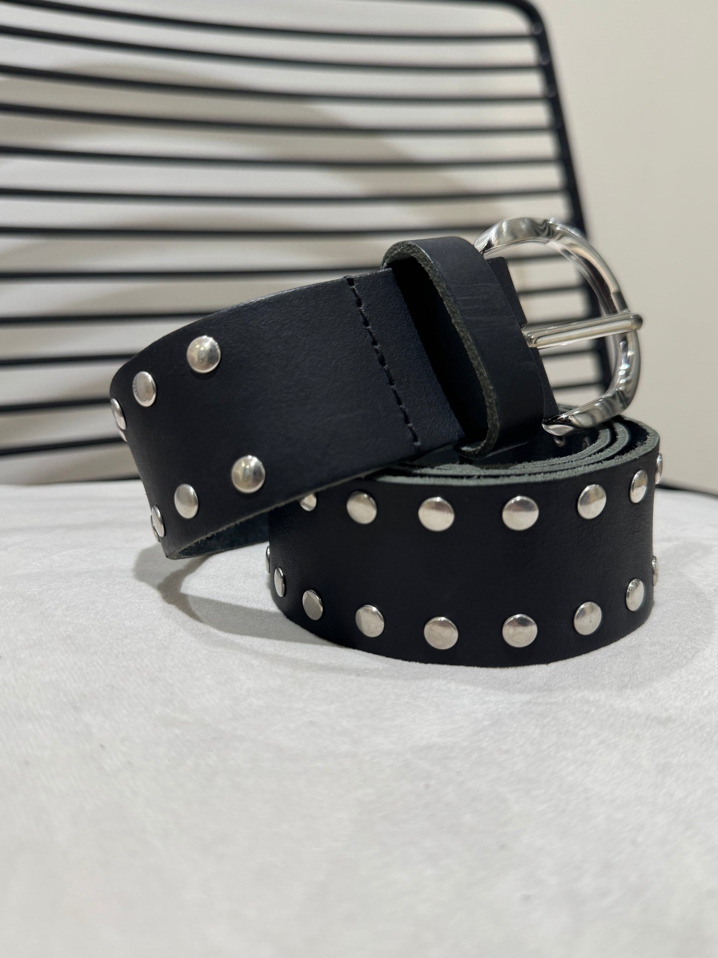 Ceinture en cuir noir