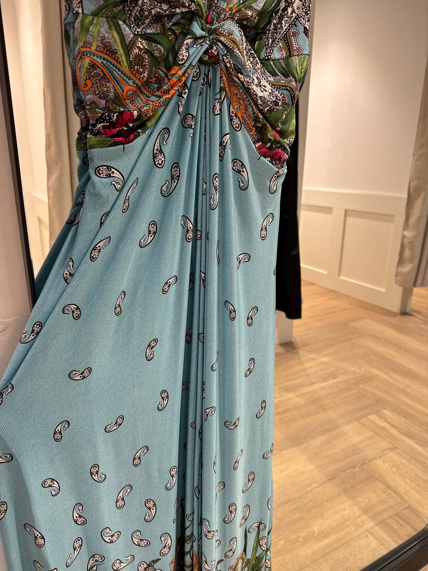 Robe longue à motifs L