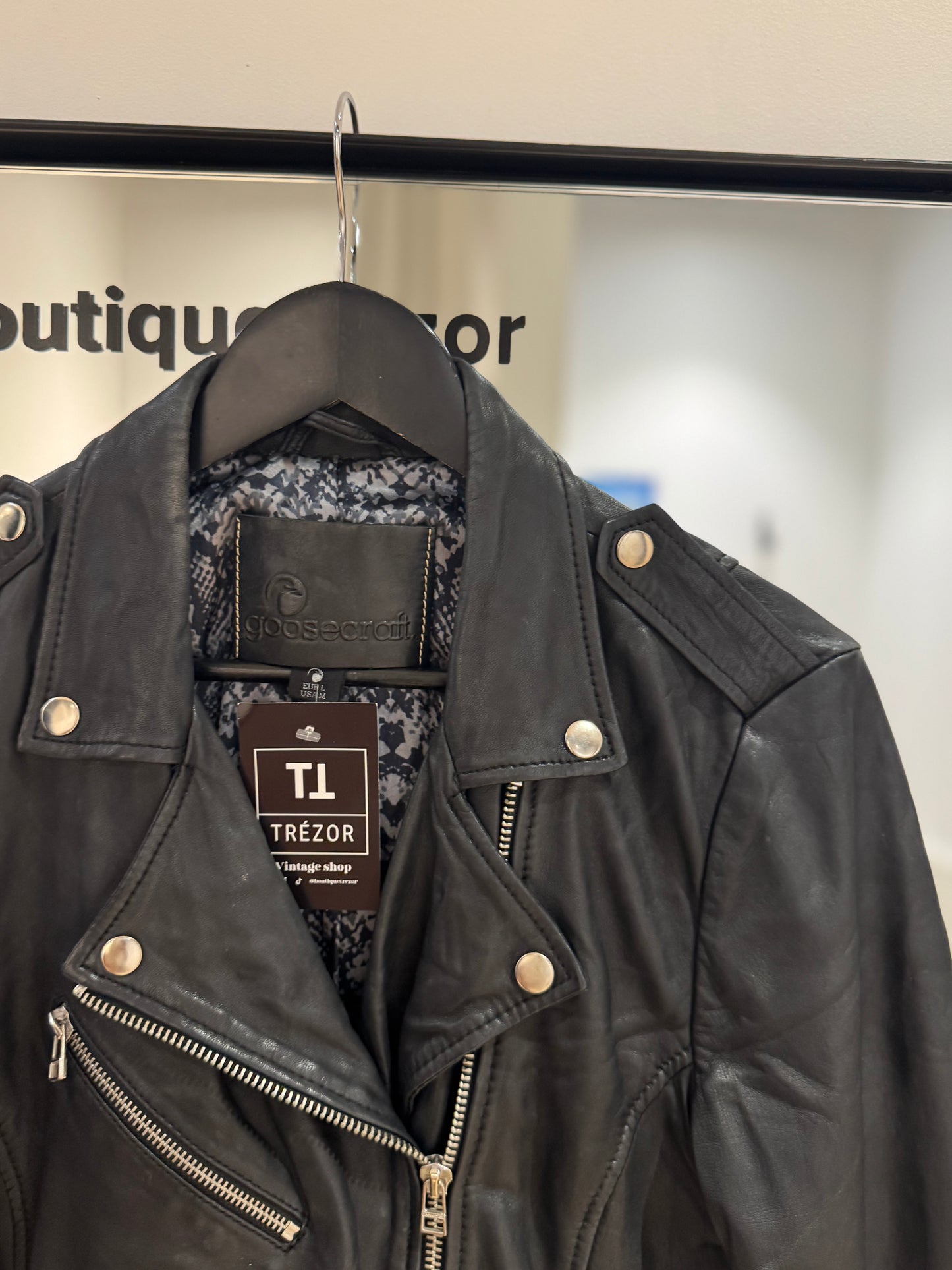Veste perfecto en cuir L