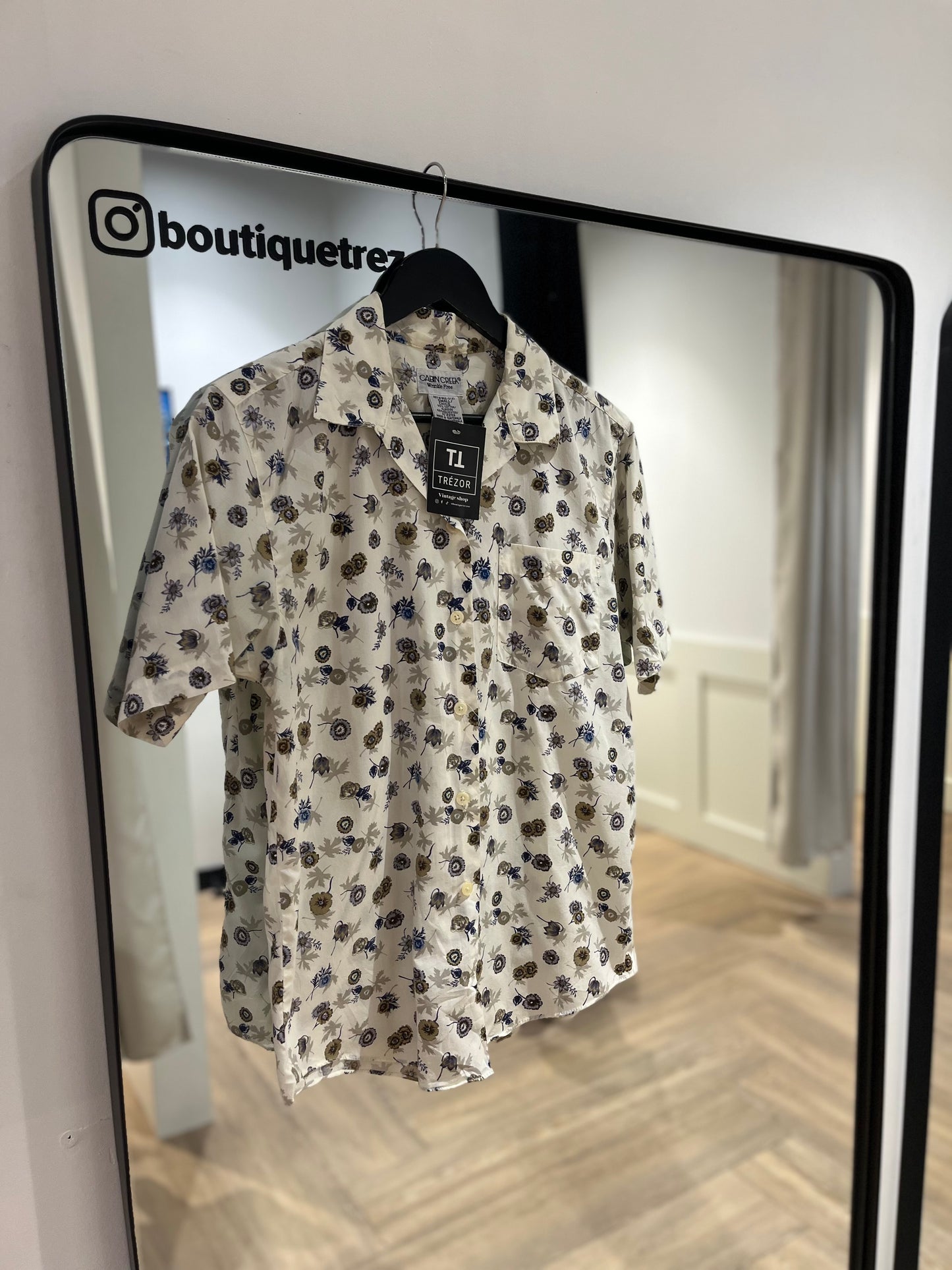 Chemise à fleurs S/M