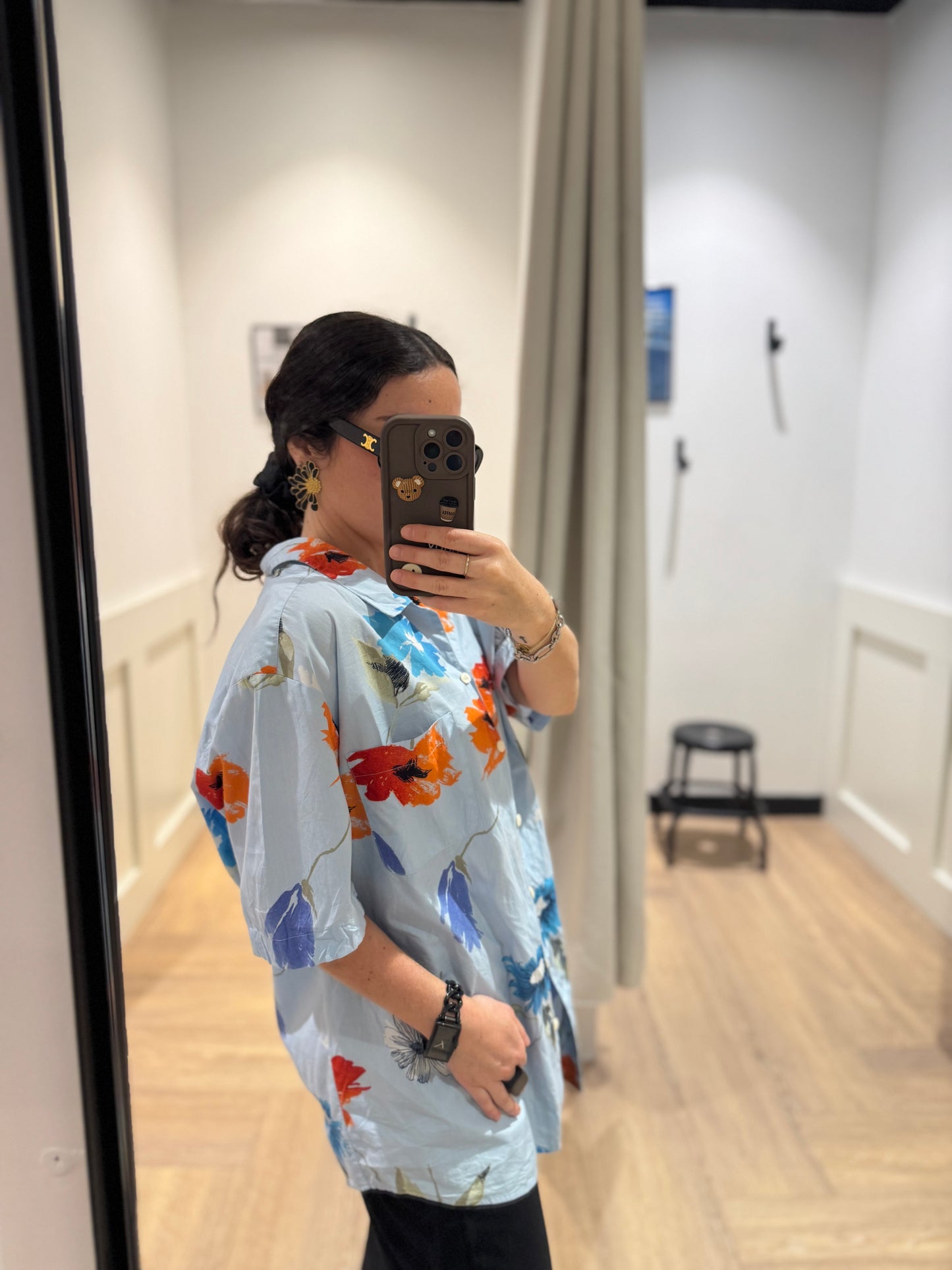 Chemise à fleurs XL