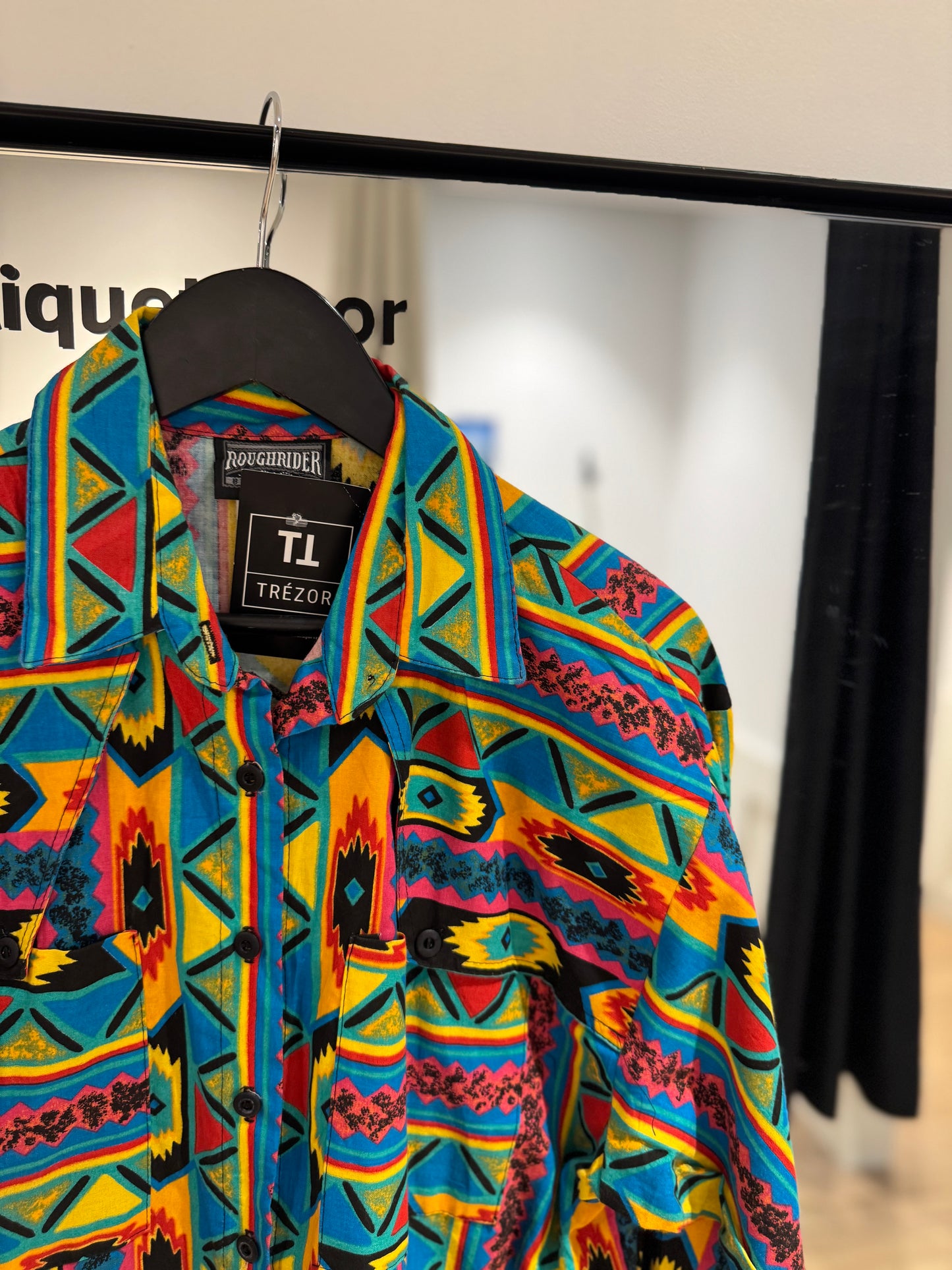 Chemise à motifs aztèques XL