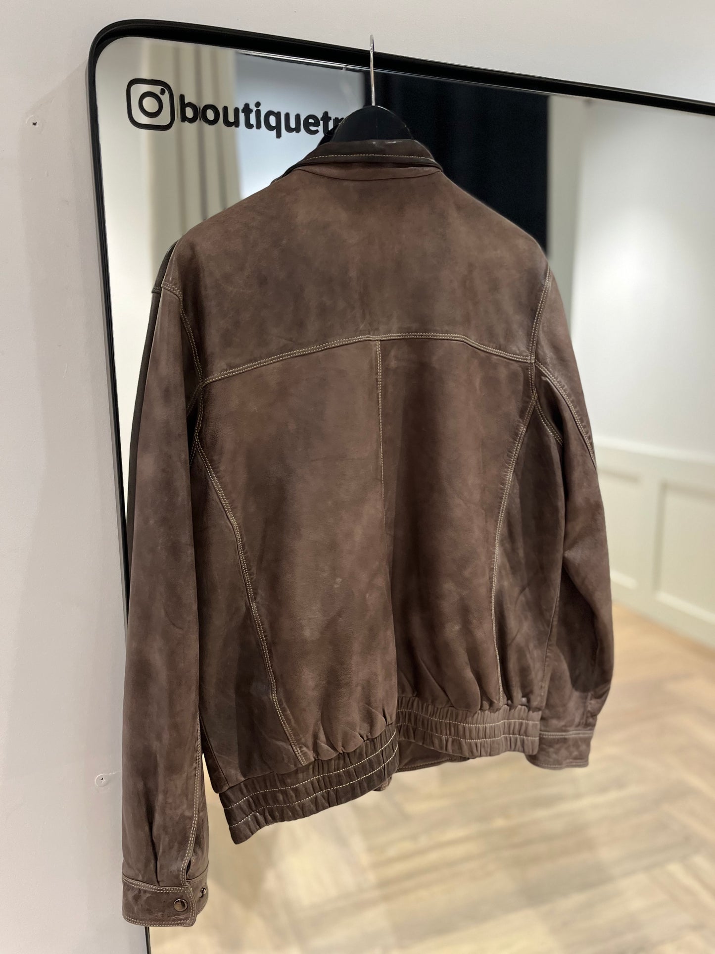 Veste en cuir vintage L/XL