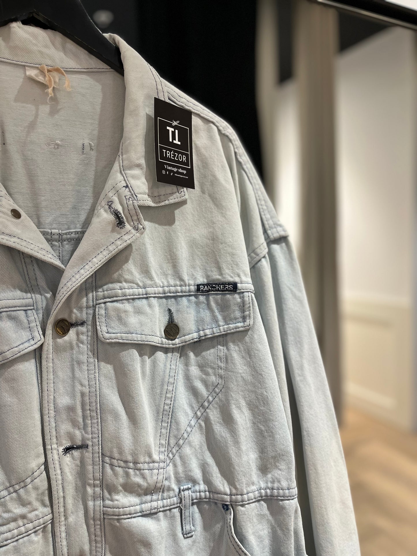 Veste en jean vintage XL