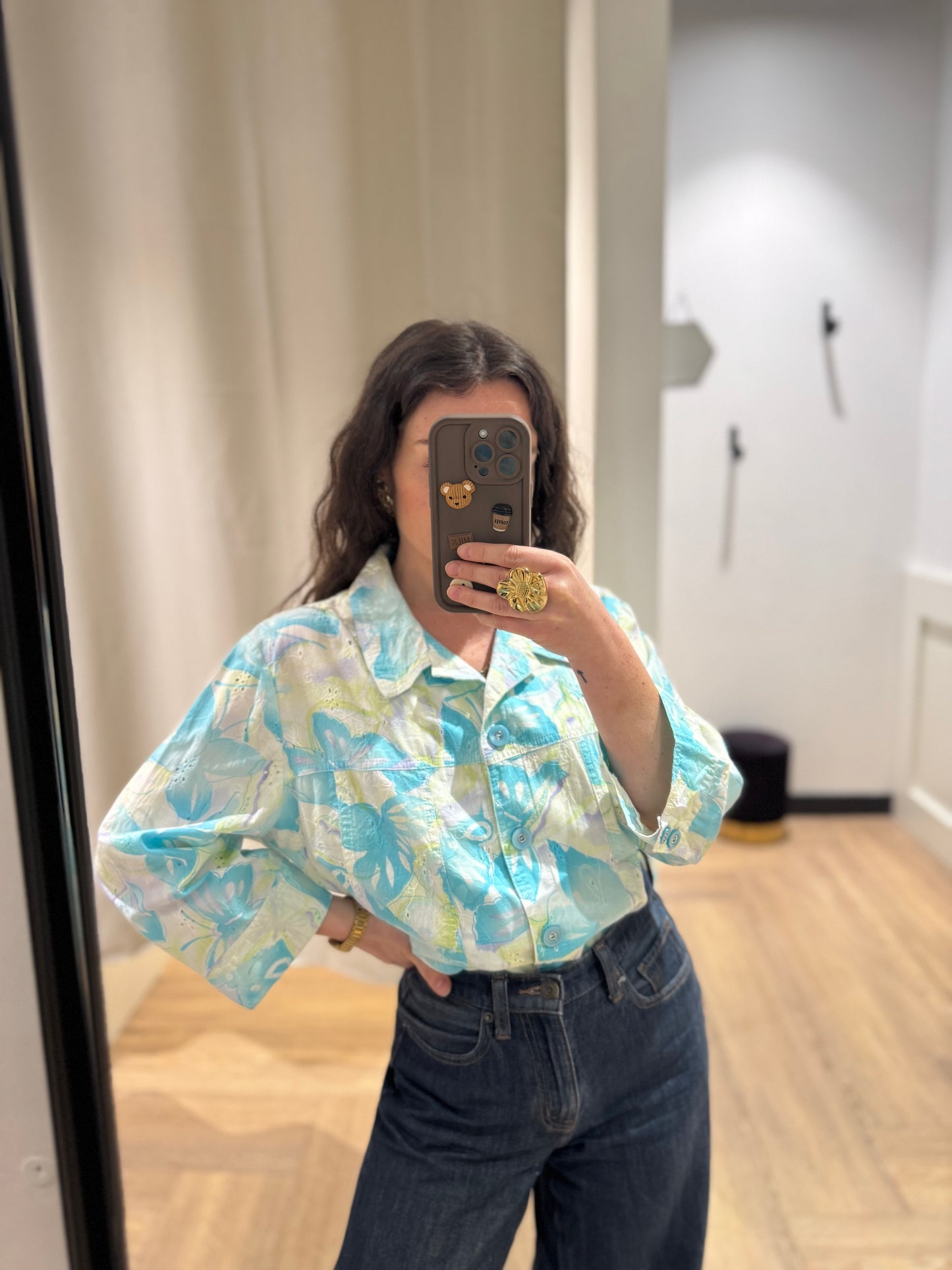 Surchemise à fleurs XXL