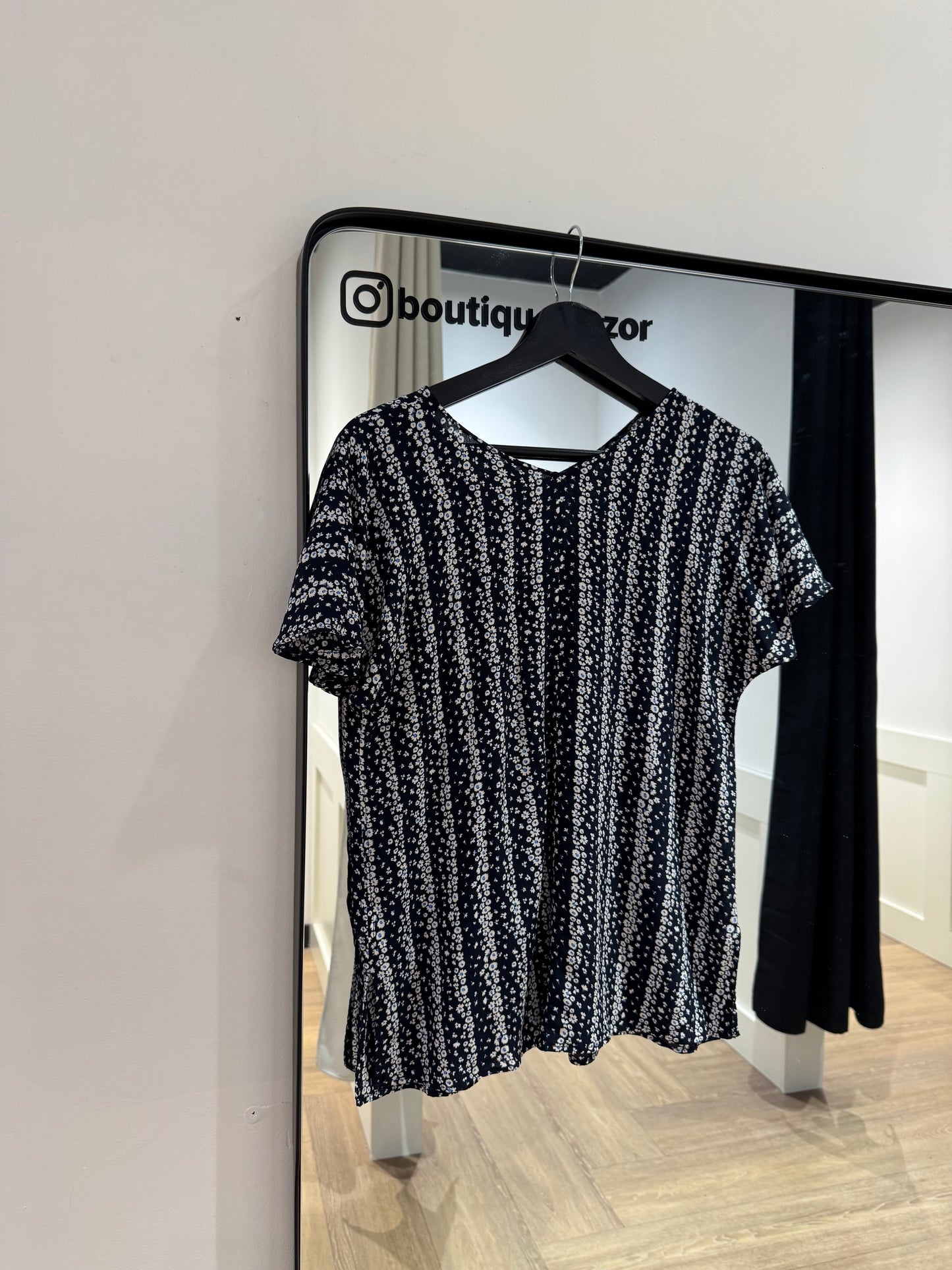 Blouse fluide à fleurs M