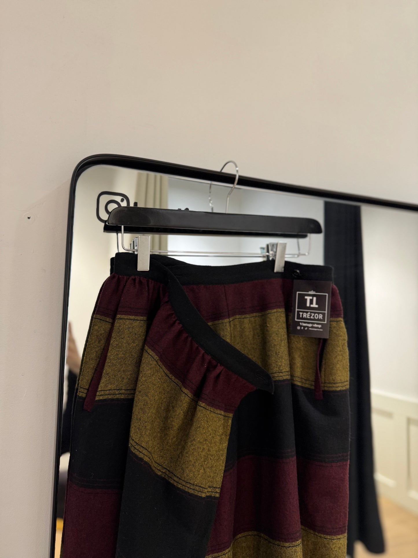 Jupe vintage en laine 36