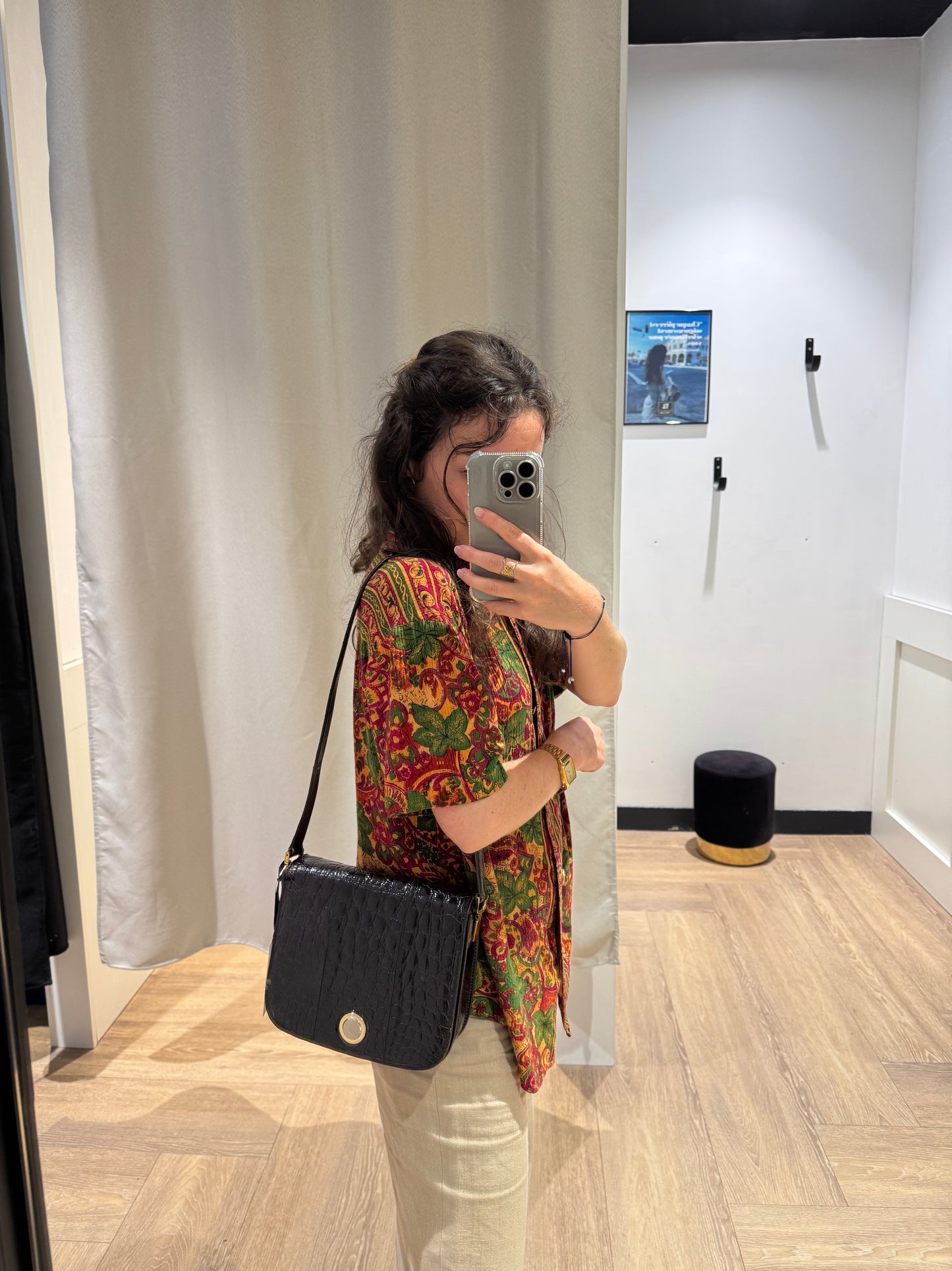 Sac vintage croco