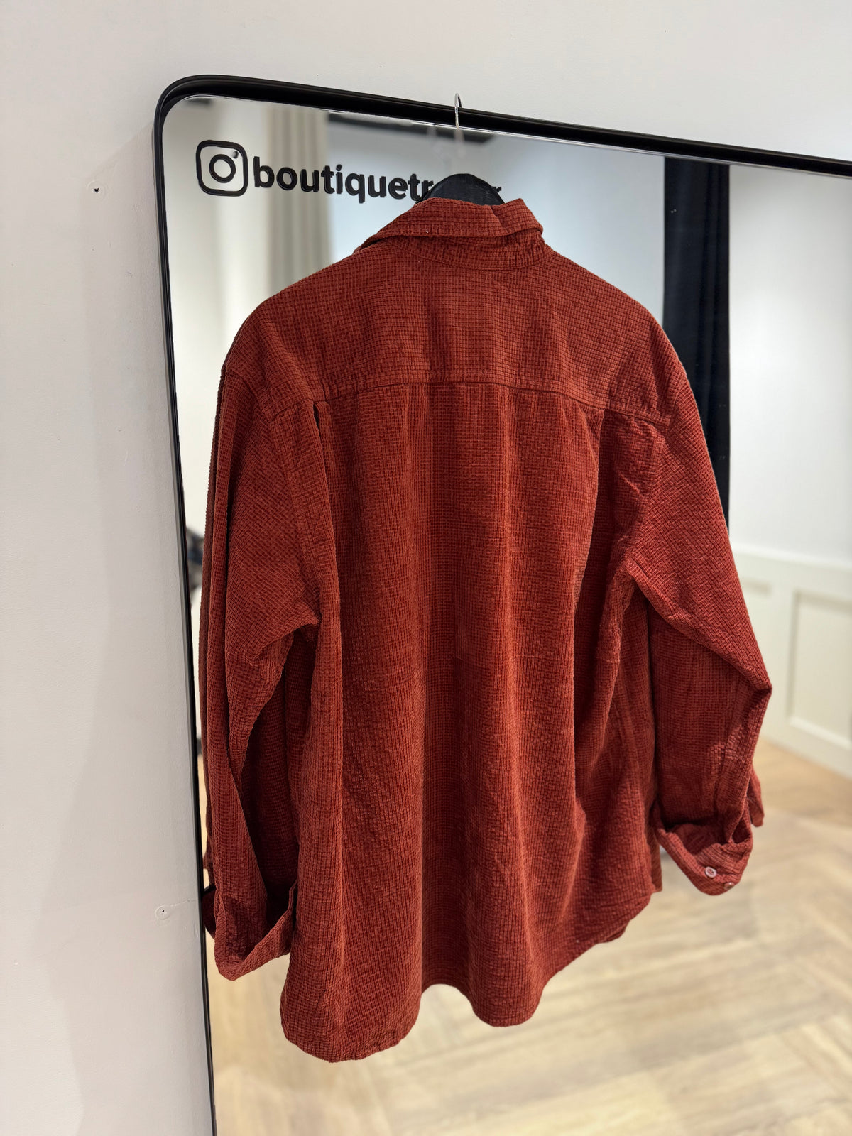 Chemise en velours côtelé XL