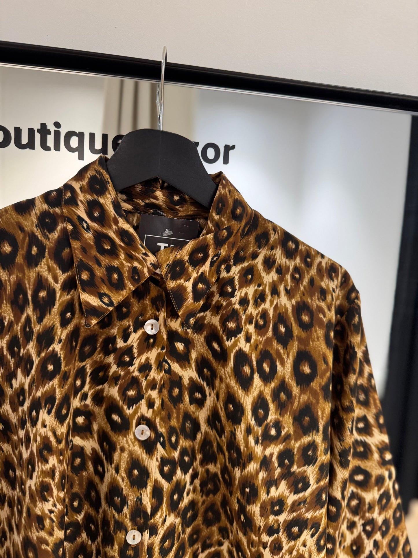 Blouse vintage léopard L