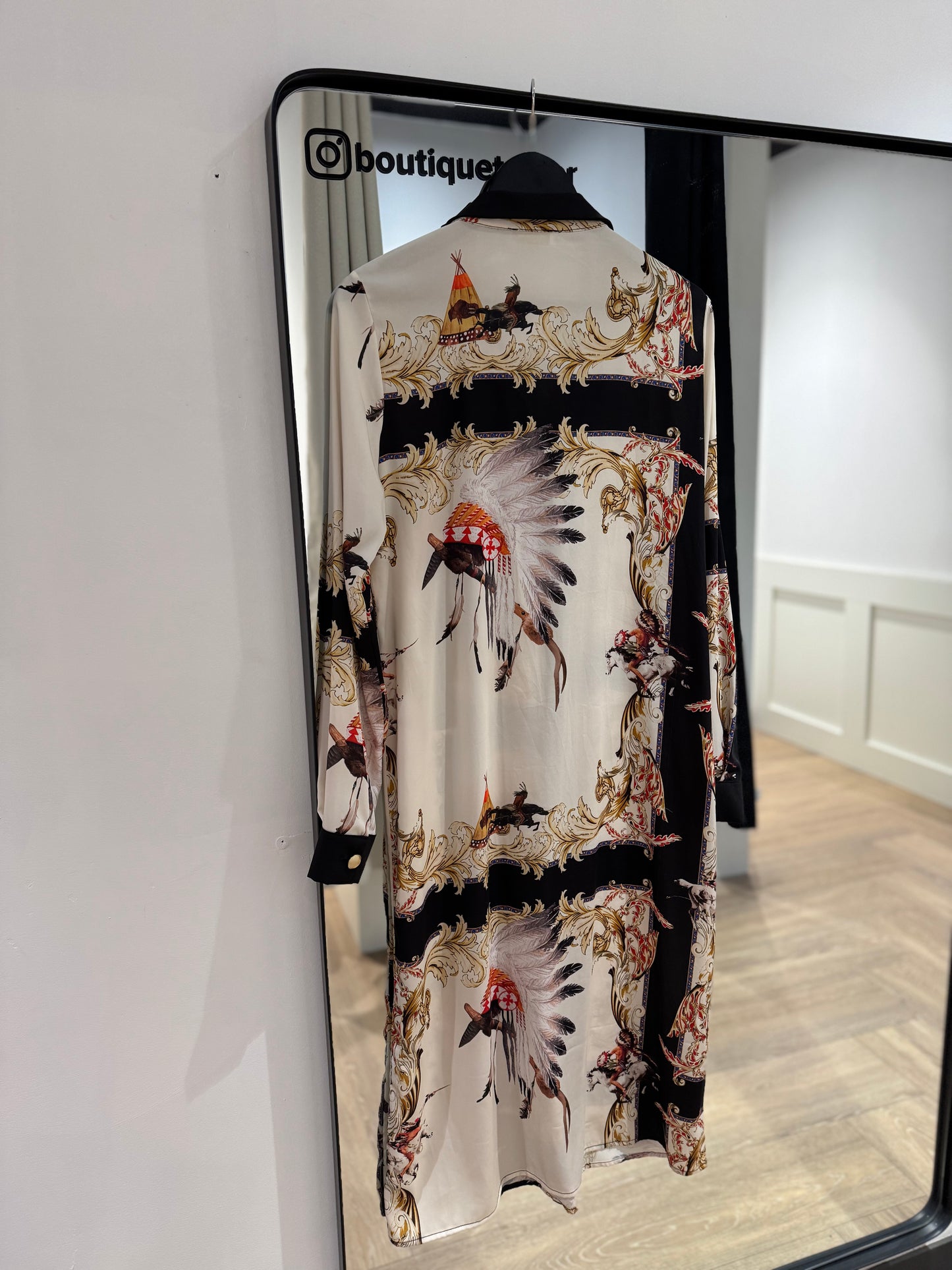 Robe chemise à motifs M/L