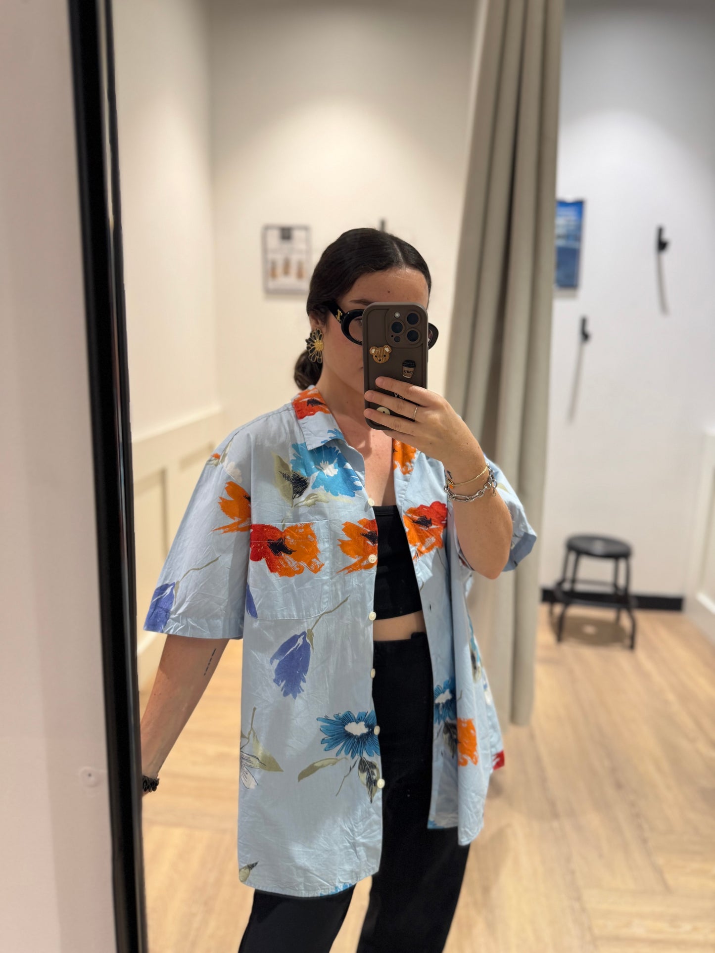 Chemise à fleurs XL