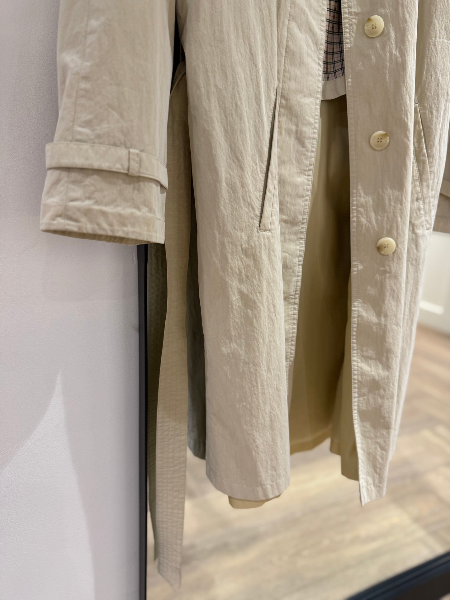 Trench vintage à épaulettes L