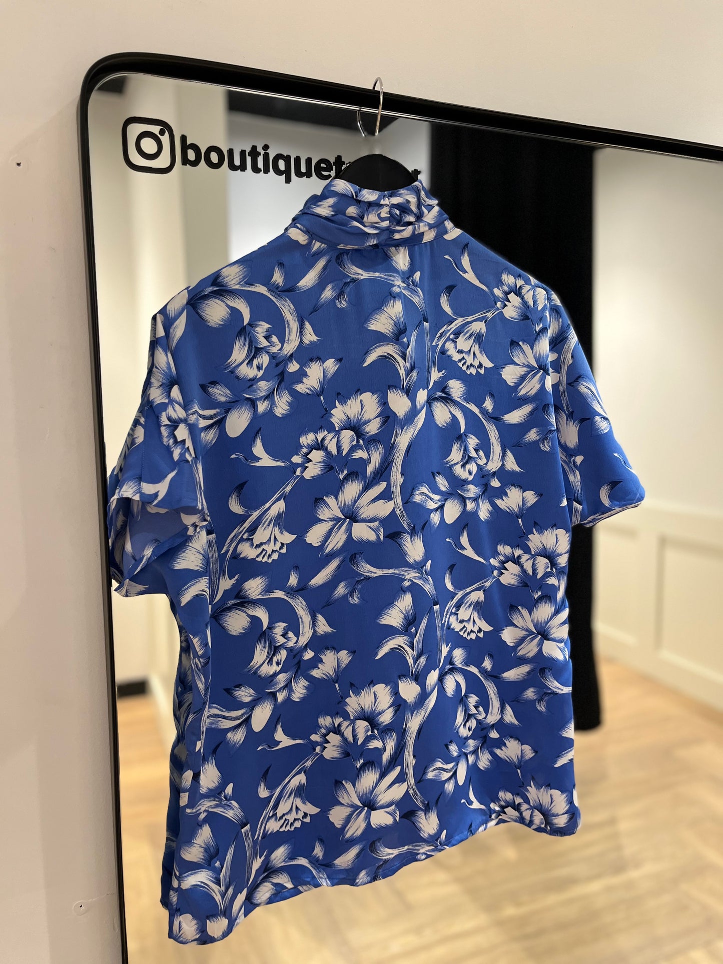 Blouse vintage à fleurs L