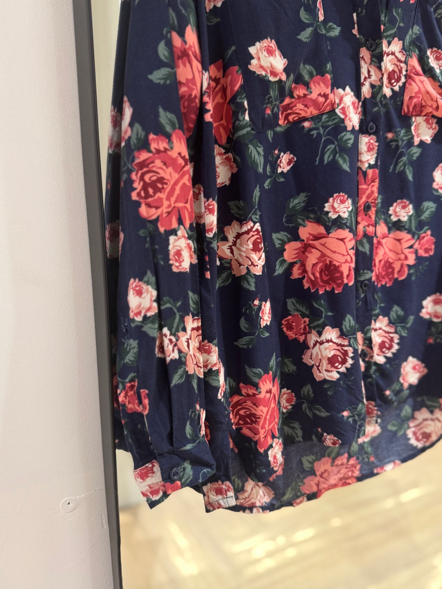 Blouse à fleurs XL