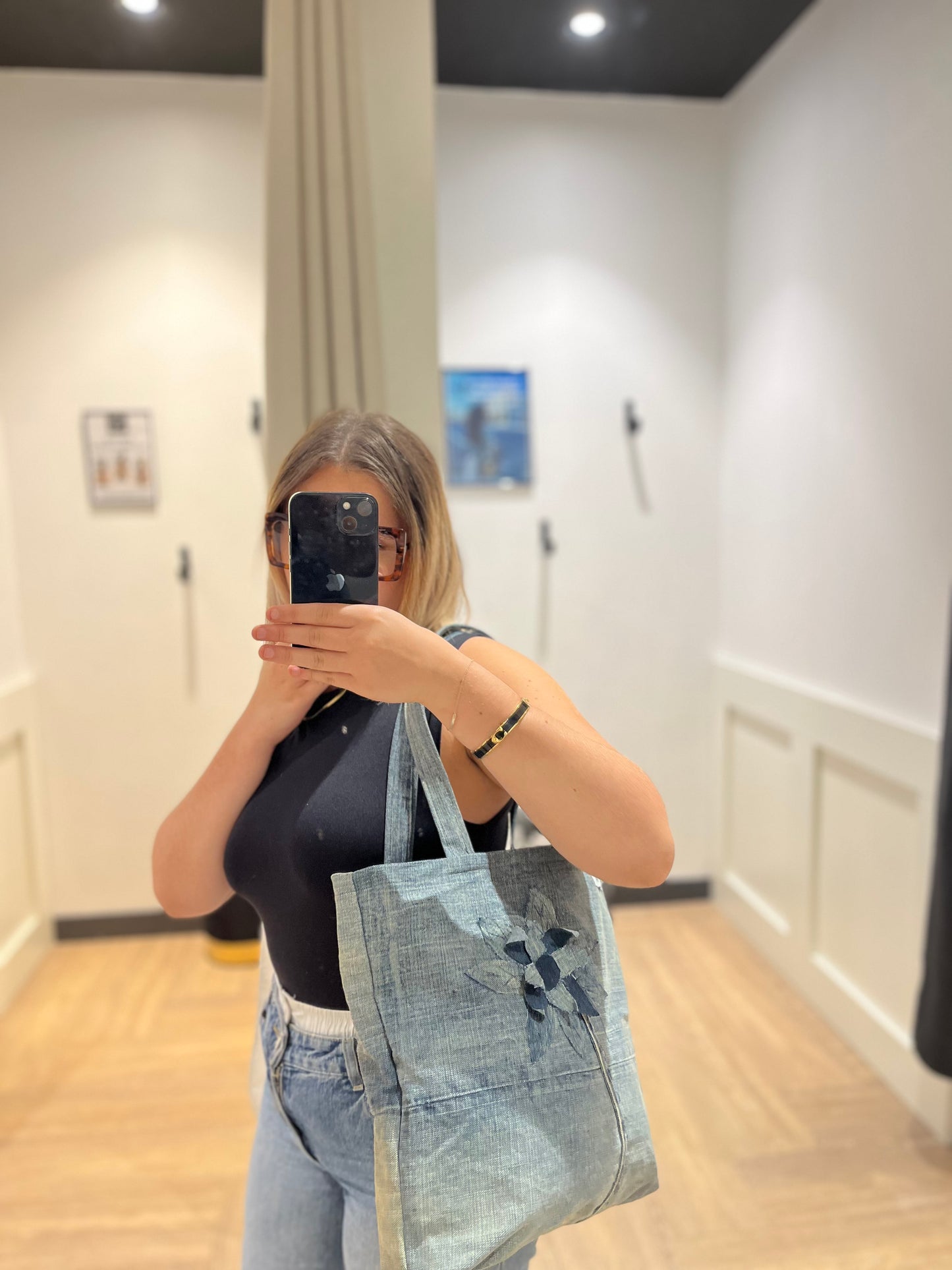 Sac en jean fait main Trézor