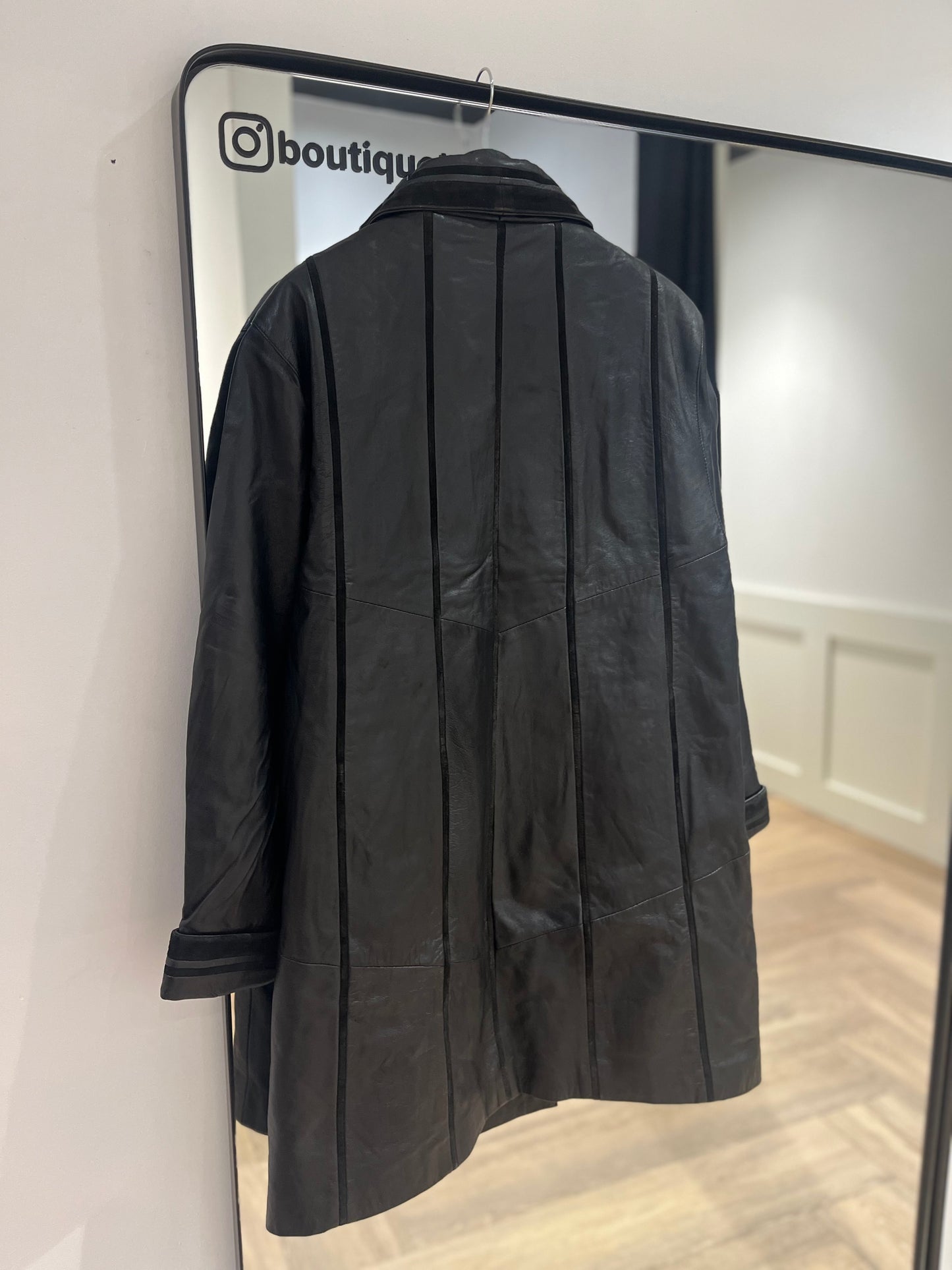 Veste en cuir vintage L