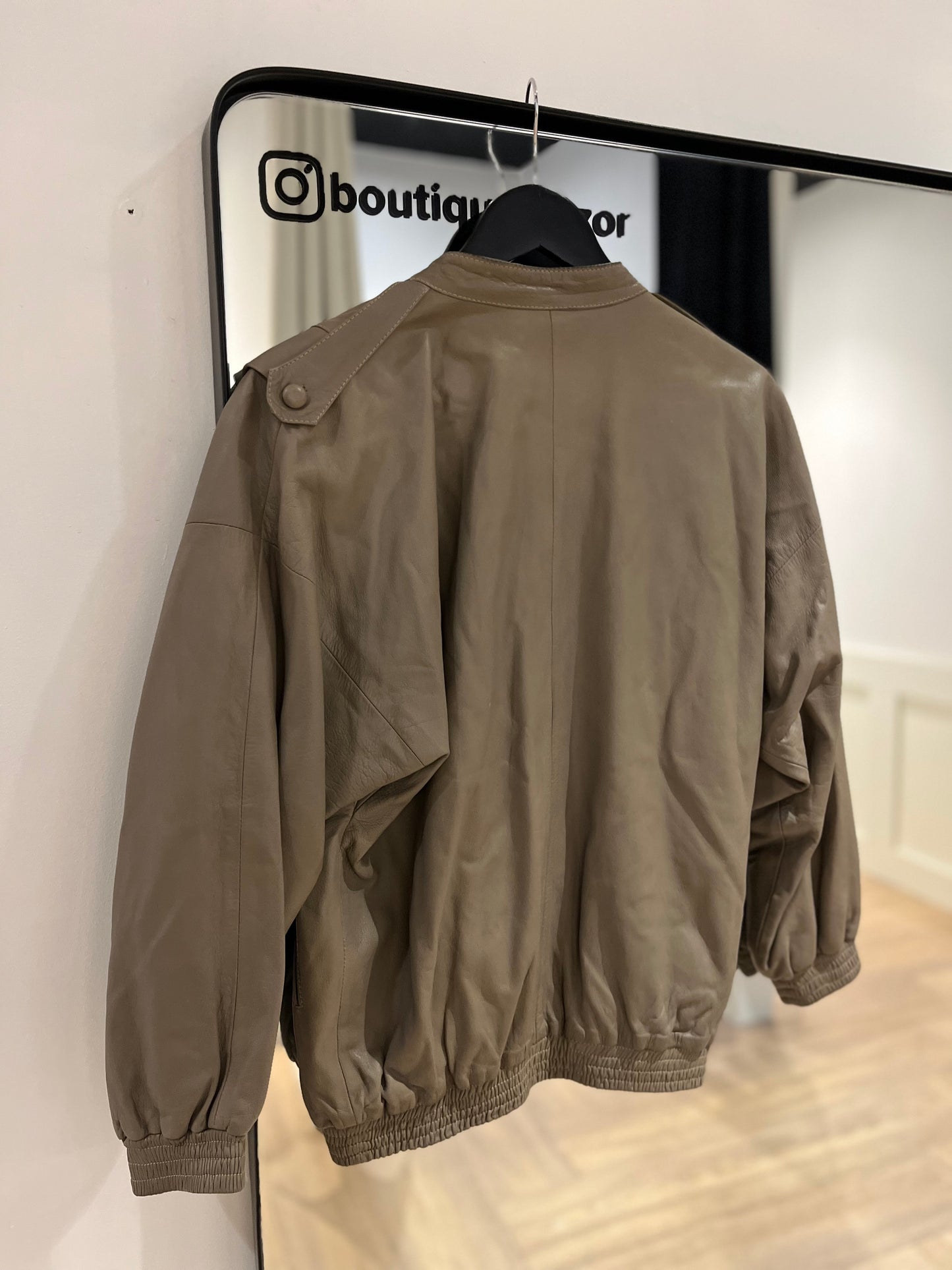 Veste en cuir vintage S