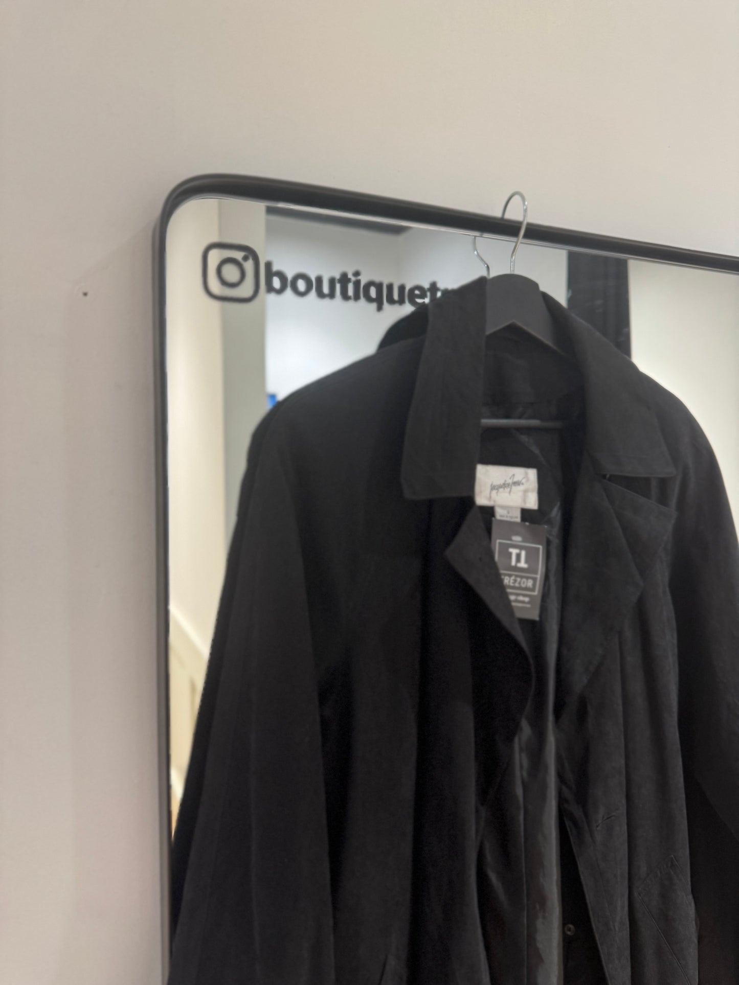 Trench long noir M