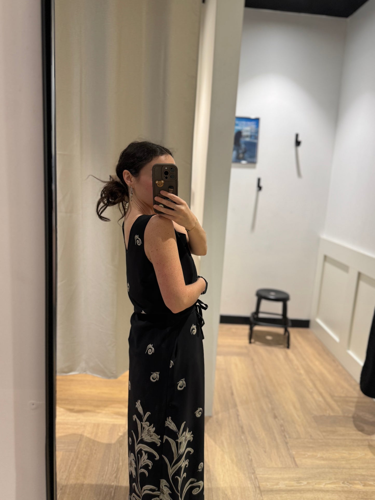 Robe longue à fleurs M