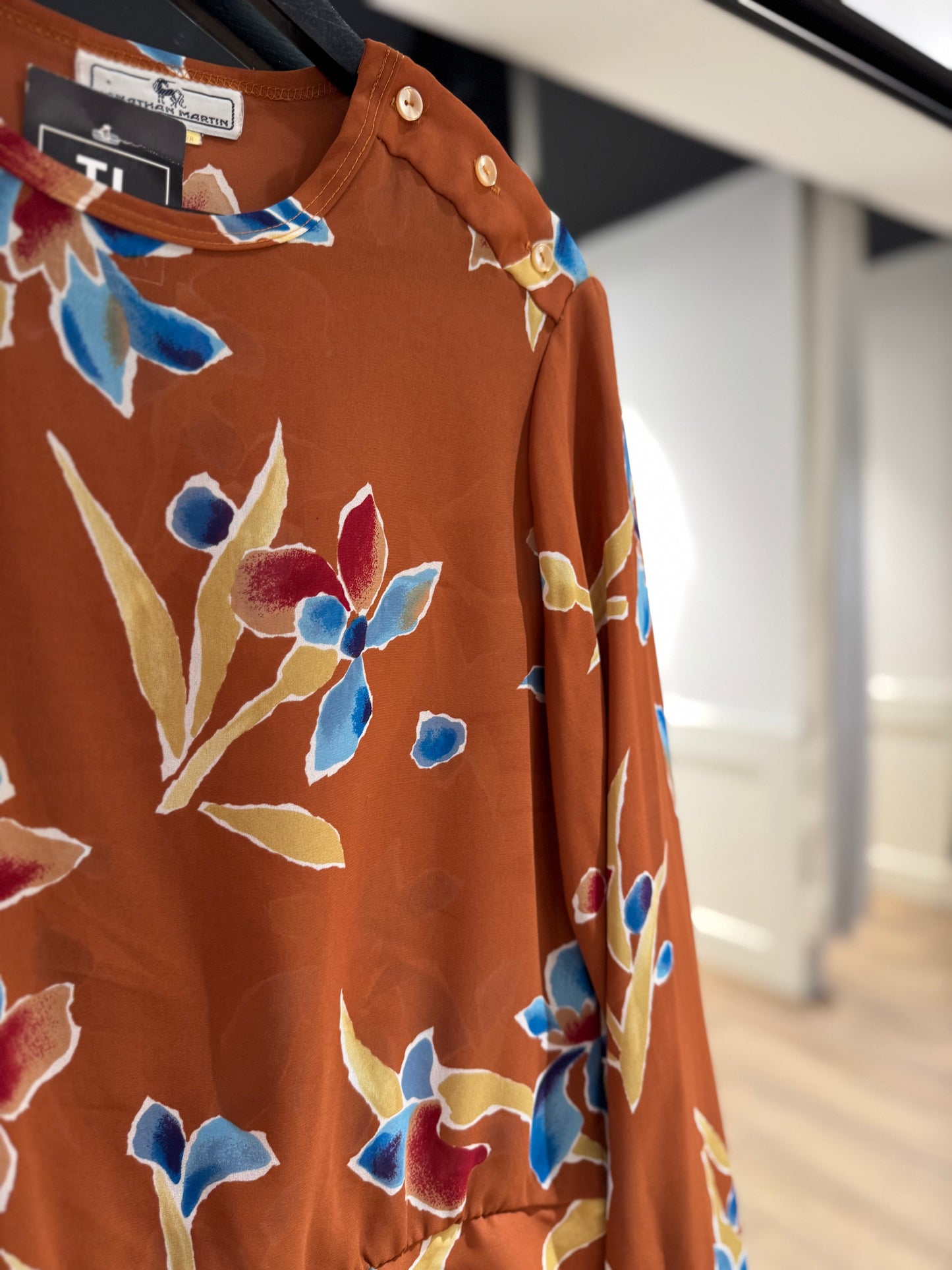 Blouse fluide à fleurs M