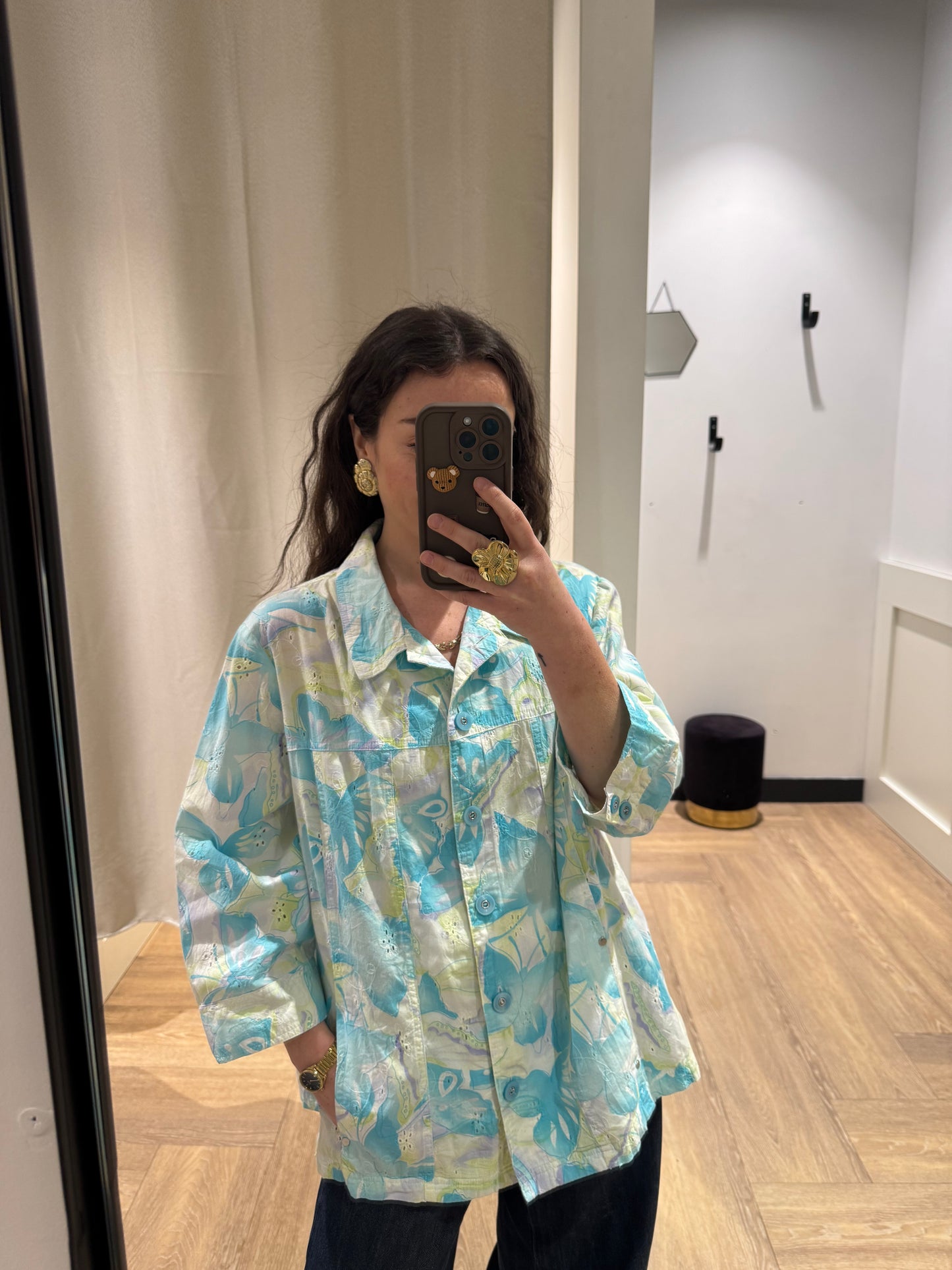 Surchemise à fleurs XXL